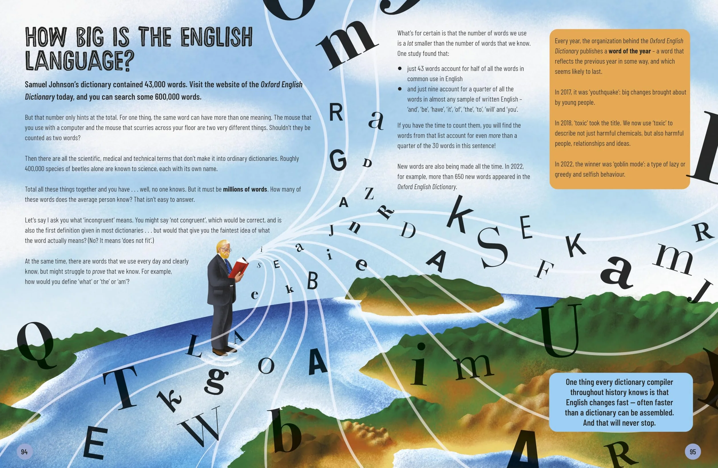 A Really Short History of Words: An illustrated edition of the bestselling book about the English language