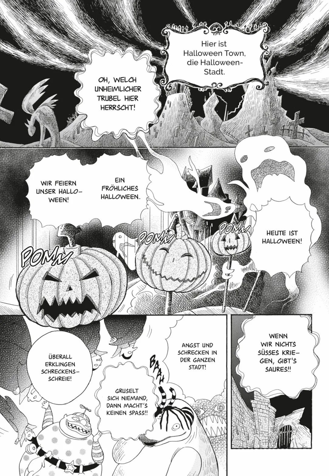 Tim Burton's The Nightmare Before Christmas: Der Manga: Schaurig-schöne Manga-Adaption des Tim Burton-Klassikers aus dem Hause Disney!