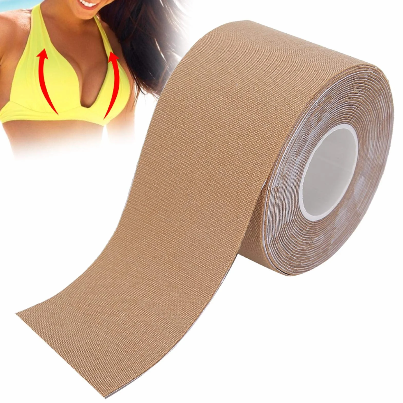 Boob Tape Adhesive Boob Push Up Tape for A-E Cup for Bra Tape (Color)