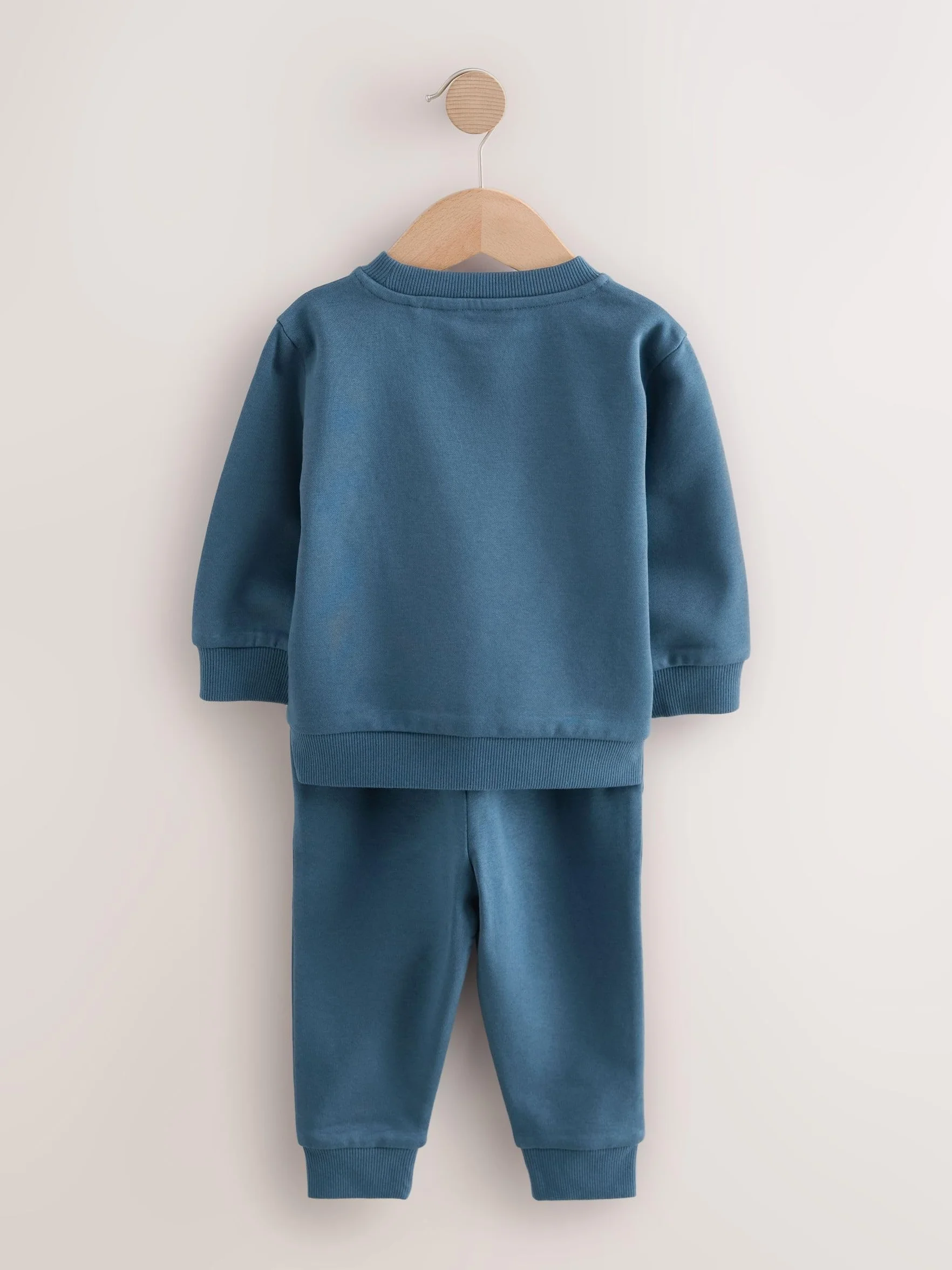 NEXT Młodsze chłopcy Komplet z logo: bluza i spodnie dresowe