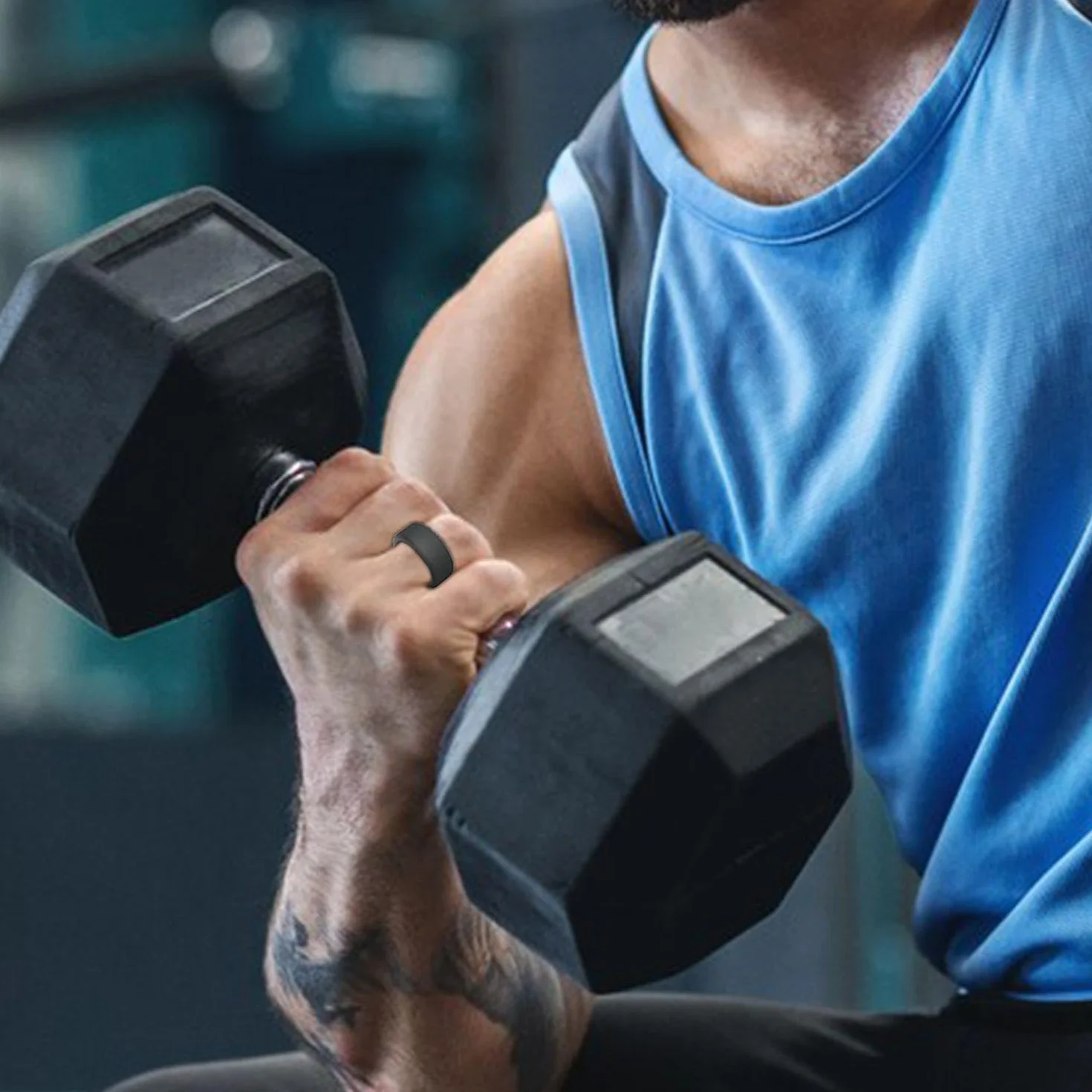 6-częściowa osłona pierścienia, odporna na zarysowania silikonowa osłona, akcesoria ochronne pierścienia, odpowiednie do pracy, sportu i fitnessu.