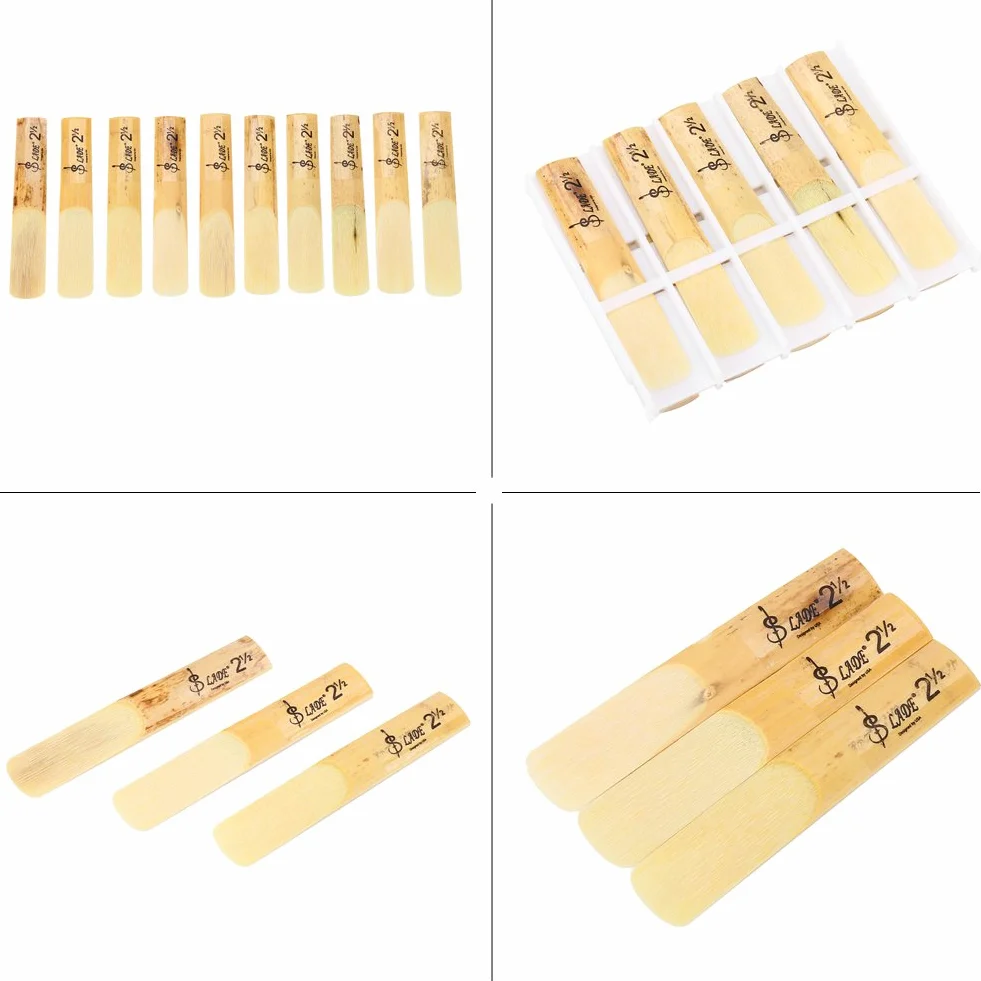 Stroiki do klarnetu RiToEasysports Stroiki do klarnetu dla początkujących Stroiki do klarnetu z tworzywa sztucznego 10 sztuk Stroiki do klarnetu B-Flat 2.5 Części zamienne Reed AccessoryF-36