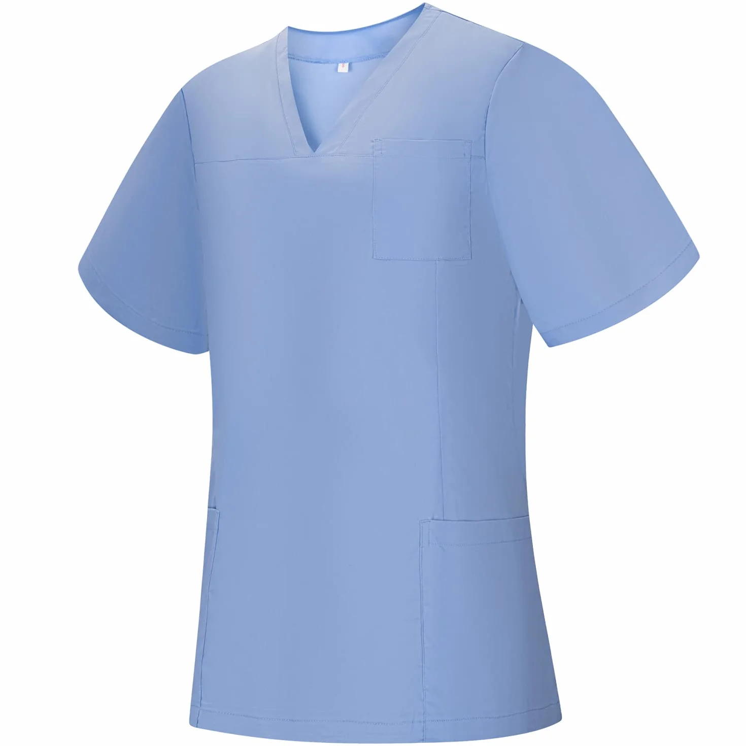 MISEMIYA Damski fartuch sanitarny dla kobiet 707, jasnoniebieski 68, 3XL