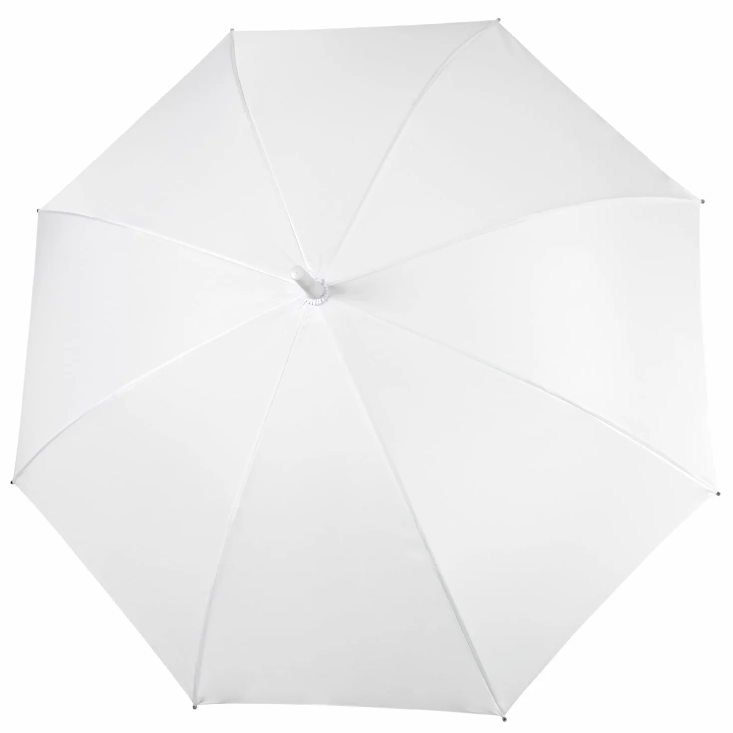 Biały Parasol Ślubny dla Panny Młodej Długi Elegancki - Prosty Wytrzymały Parasol Weselny Damski - Idealny na Ślub i Inne Uroczystości - z Koronkowymi Detalami - Perletti