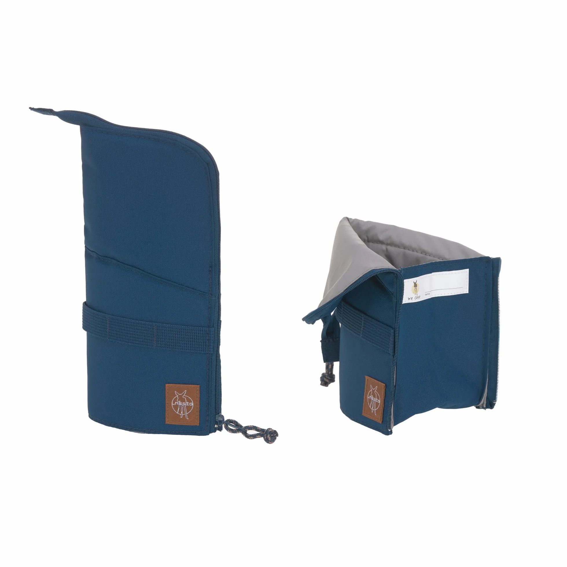LÄSSIG 7-częściowy zestaw z tornistrem dla dzieci/School Set Boxy Unique navy, grantowy, Einheitsgröße, Casual