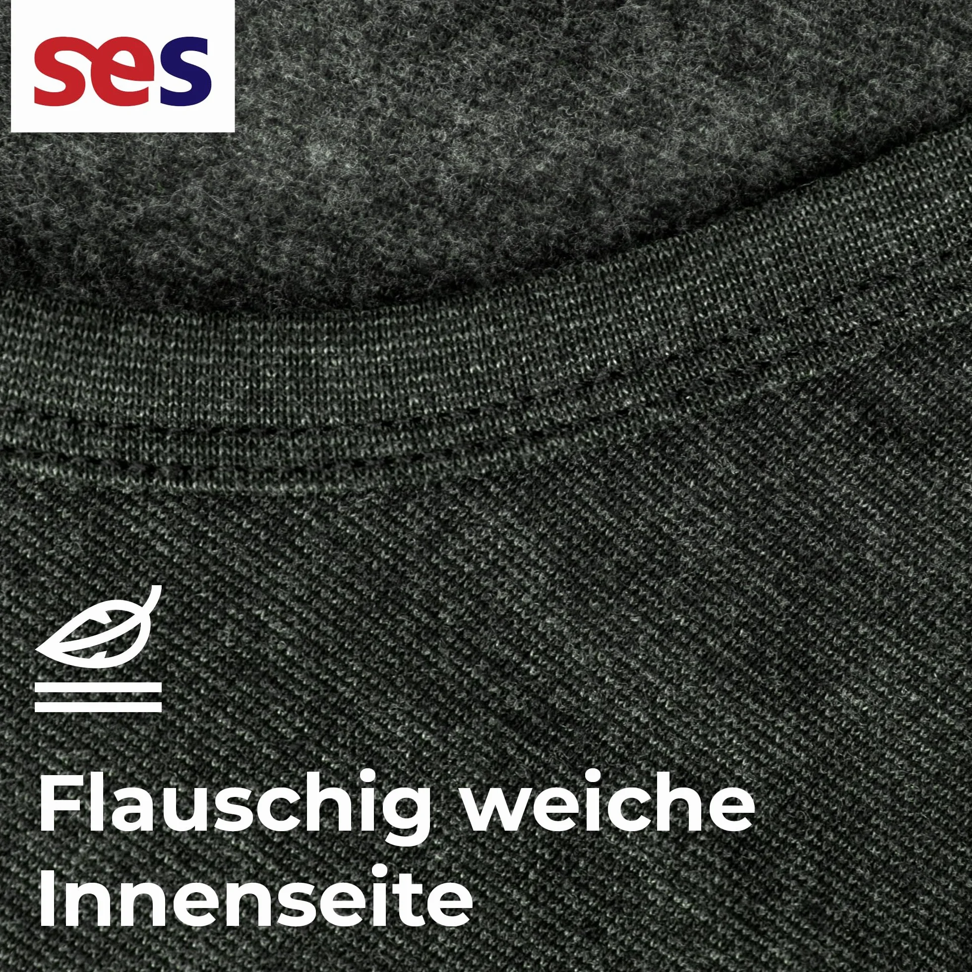 SES Męskie spodenki termiczne 3/4 z otworem S - 4XL z 75% bawełny i 25% poliestru / oddychające majtki męskie długie / bielizna termiczna dla mężczyzn dla ciepła i komfortu