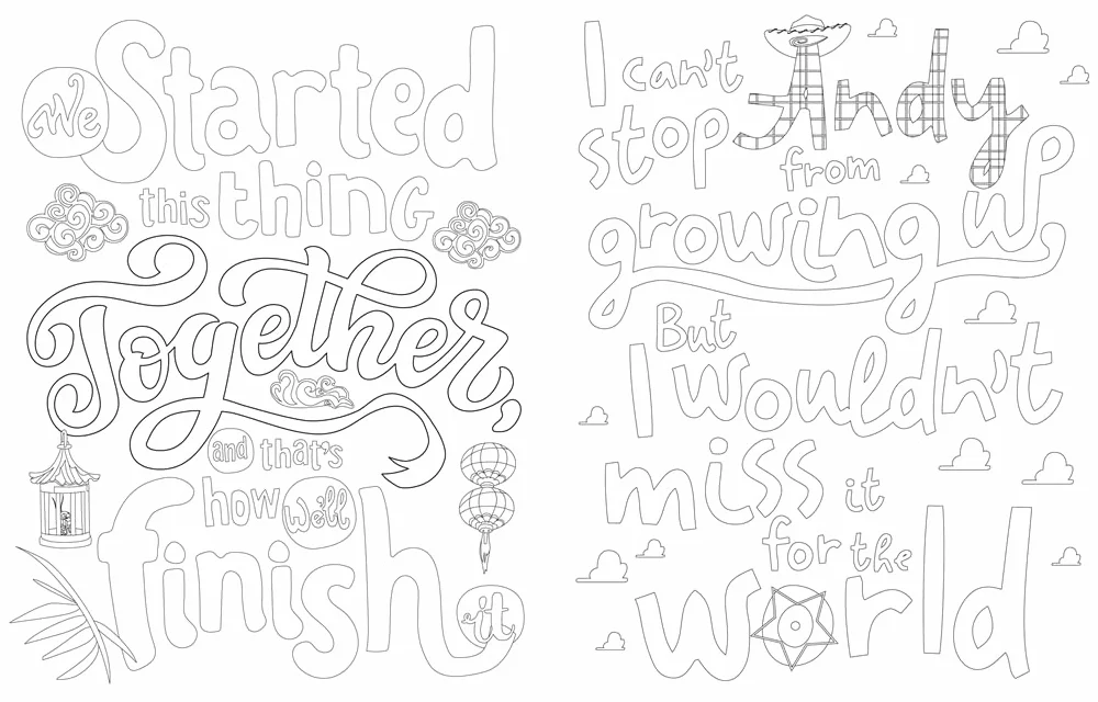 Disney Quotes to Live Your Life By Colouring Book: A collection of inspirational sayings and words of wisdom