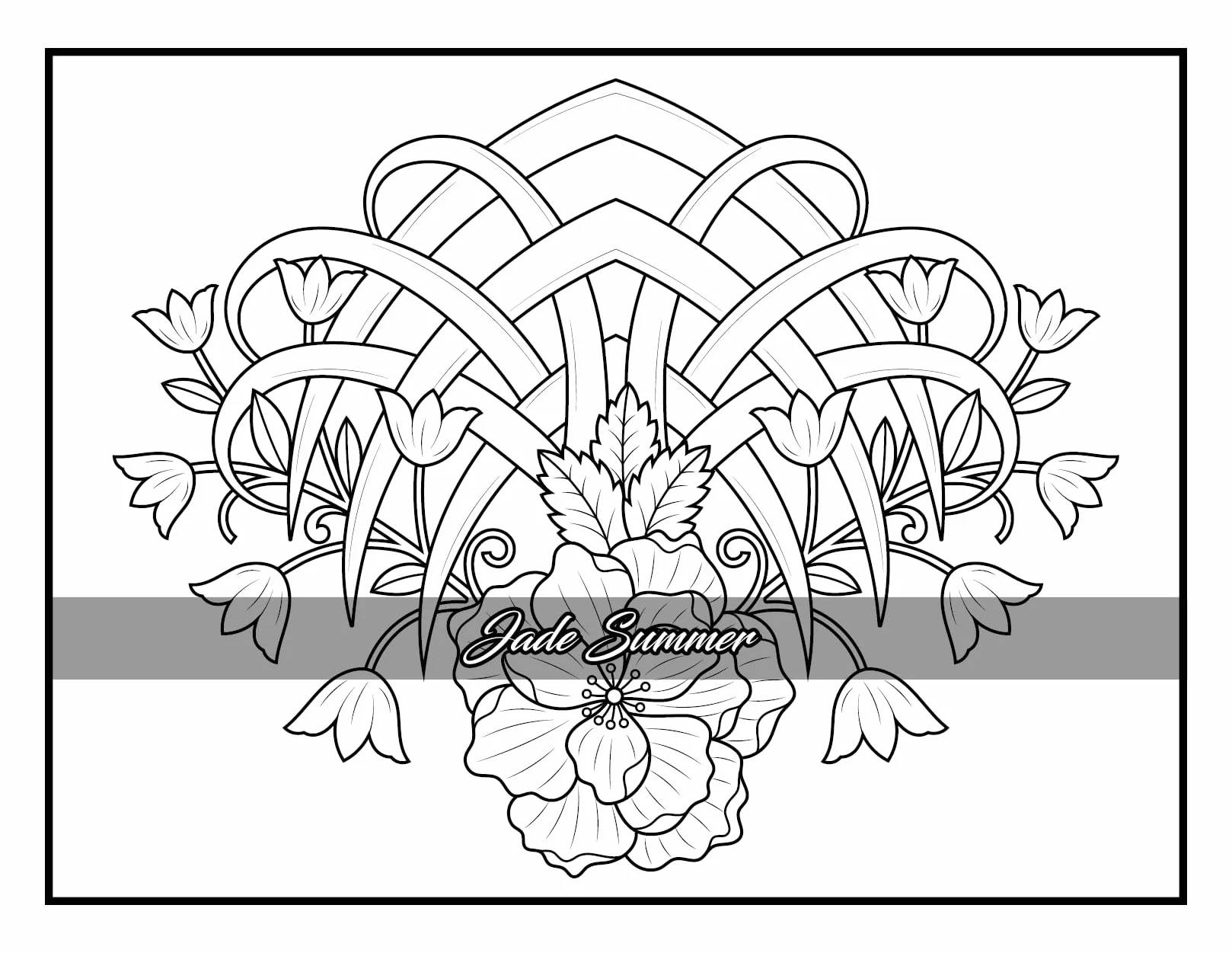 100 Flowers: Adult Coloring Book with Bouquets, Wreaths, Swirls, Patterns, Decorations