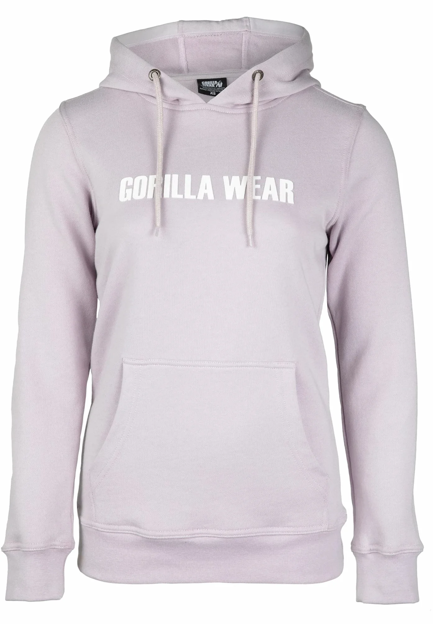 Gorilla Wear - Bluza z kapturem Charlotte – liliowa – bodybuilding sport czas wolny na co dzień, wygodna z nadrukiem logo z bawełny i poliestru optymalna swoboda ruchów