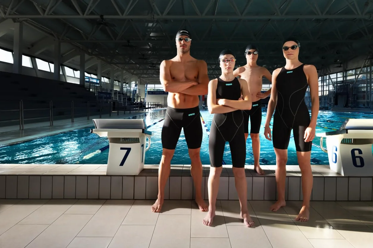 ARENA Spodenki kąpielowe Chłopcy Arena Boys' Powerskin Impulso Swim Racing Jammer Competition Tech Suit (1 w zestawie)