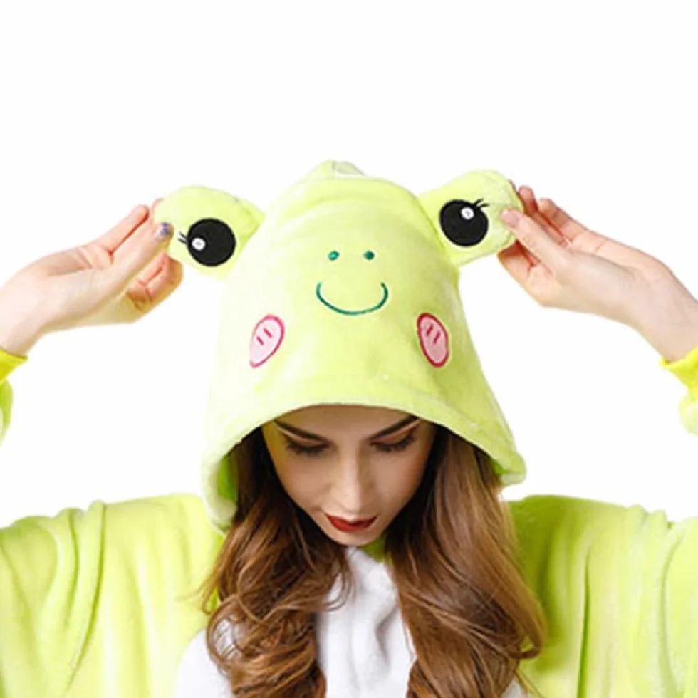 Zureto Frosch Onesie piżama dla dorosłych, uniseks, dla dorosłych, na Boże Narodzenie, Halloween, cosplay