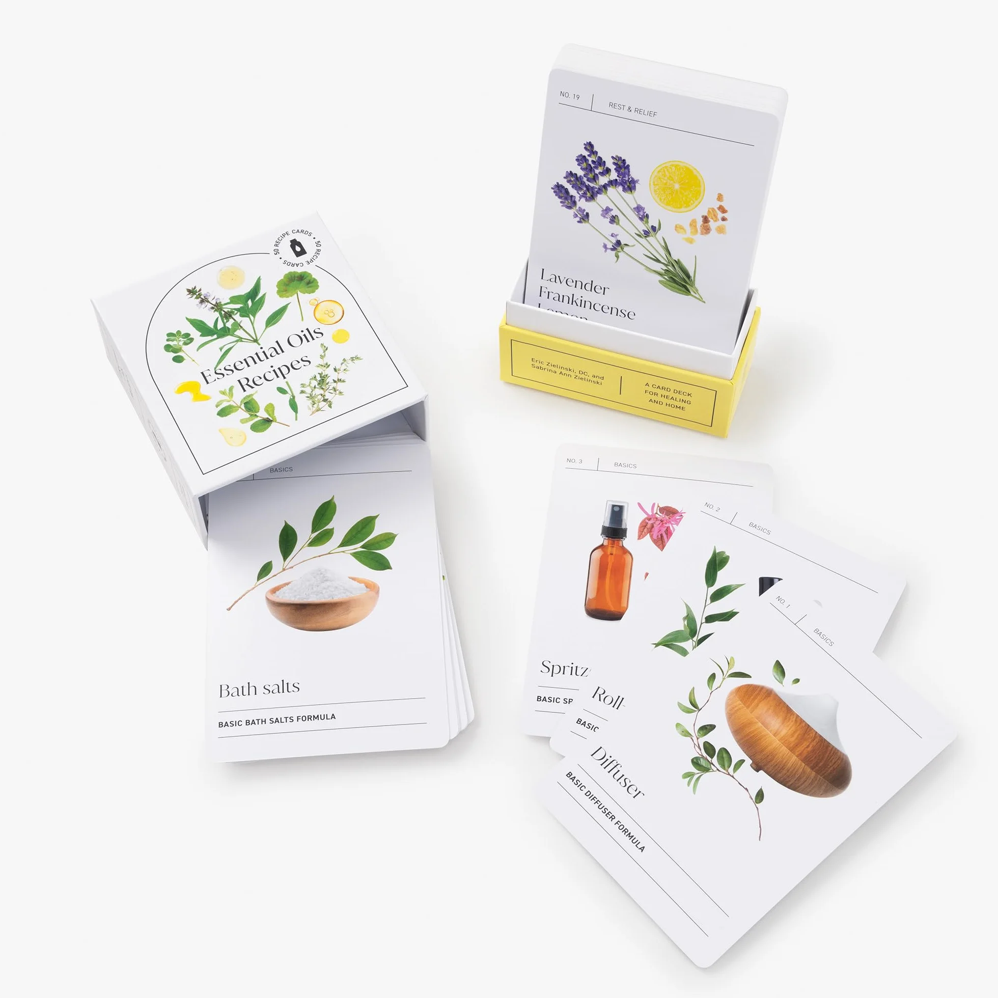 Essential Oils Recipes: A 52-Card Deck for Healing and Home: 50 Recipes
