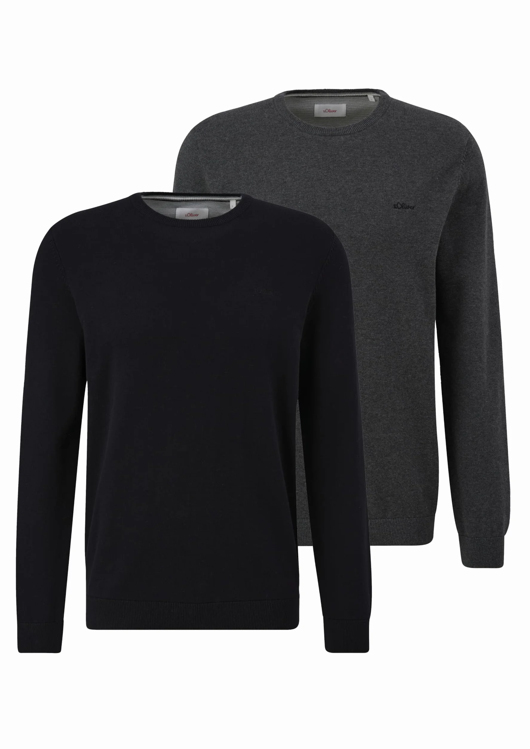 s.Oliver Sweter męski, 99 x 0 czarny, XL