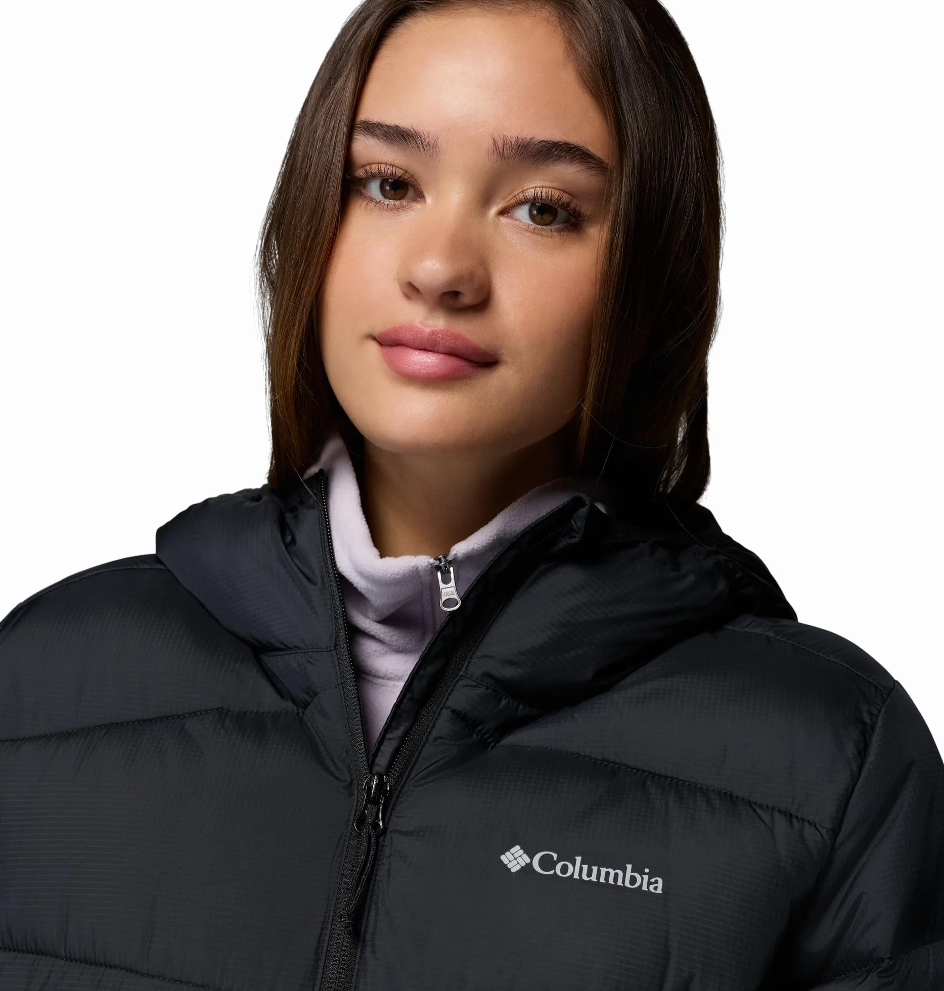 Columbia Damska kurtka z kapturem Fivemile Butte, kurtka puchowa z kapturem, czarna, L