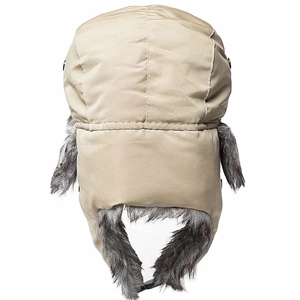Czapka zimowa Bomber Faux Fur ciepła czapka Ushanka Russian Trooper Traper Aviator Snow czapka narciarska z nausznikami na zimną pogodę