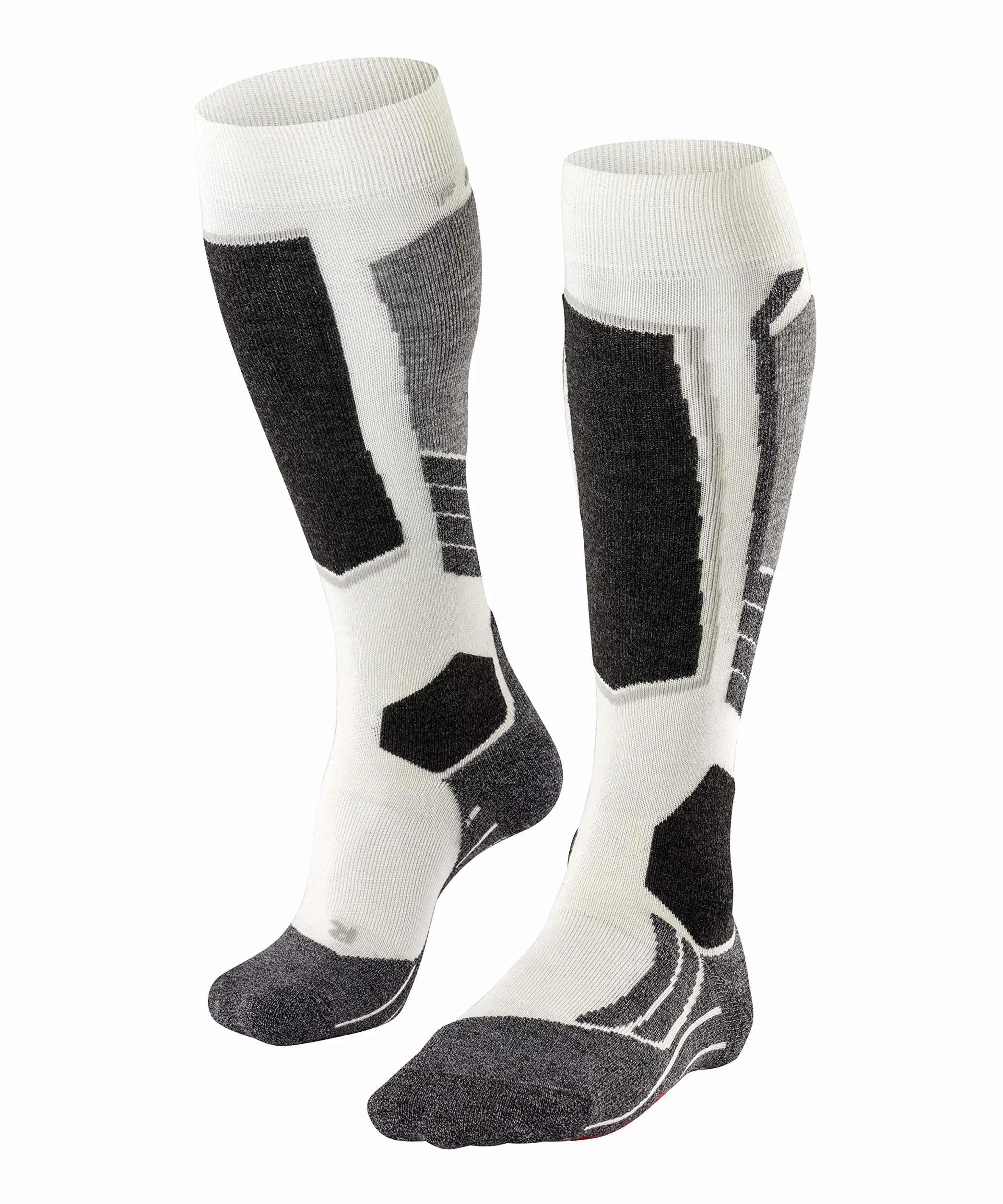 FALKE Kobiety Skarpety narciarskie SK2 Intermediate W Kh Wełna ciepłe grube 1 Para, Biały Off-White 2040, 39-40