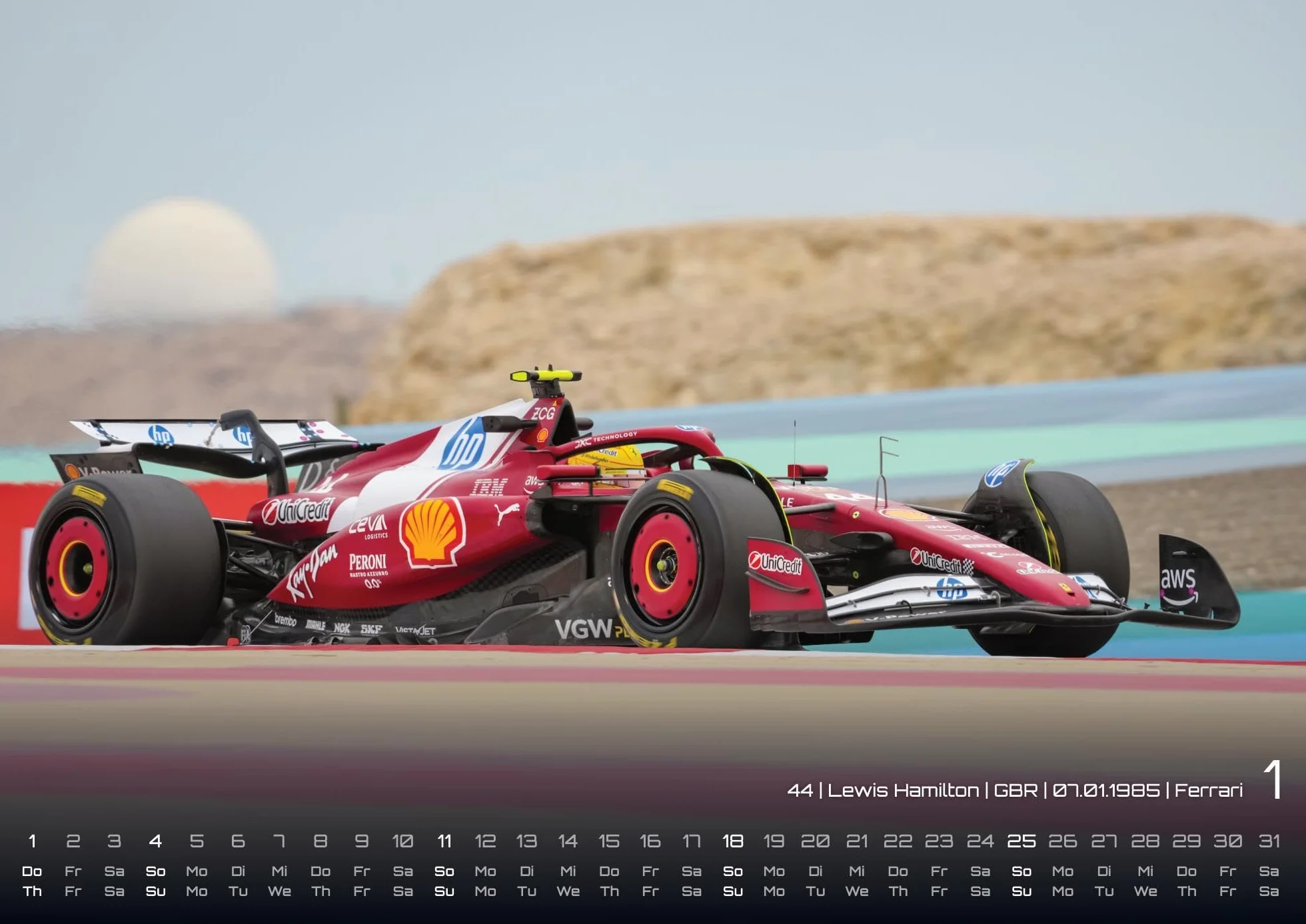 Formel 1 - Grand Prix - 2026 - F1 Kalender DIN A2: Der Wandkalender für alle Fans der Königsklasse auf vier Rädern für das Jahr 2026 im extragroßen Format DIN A2 (ca. 60 x 42 cm)!