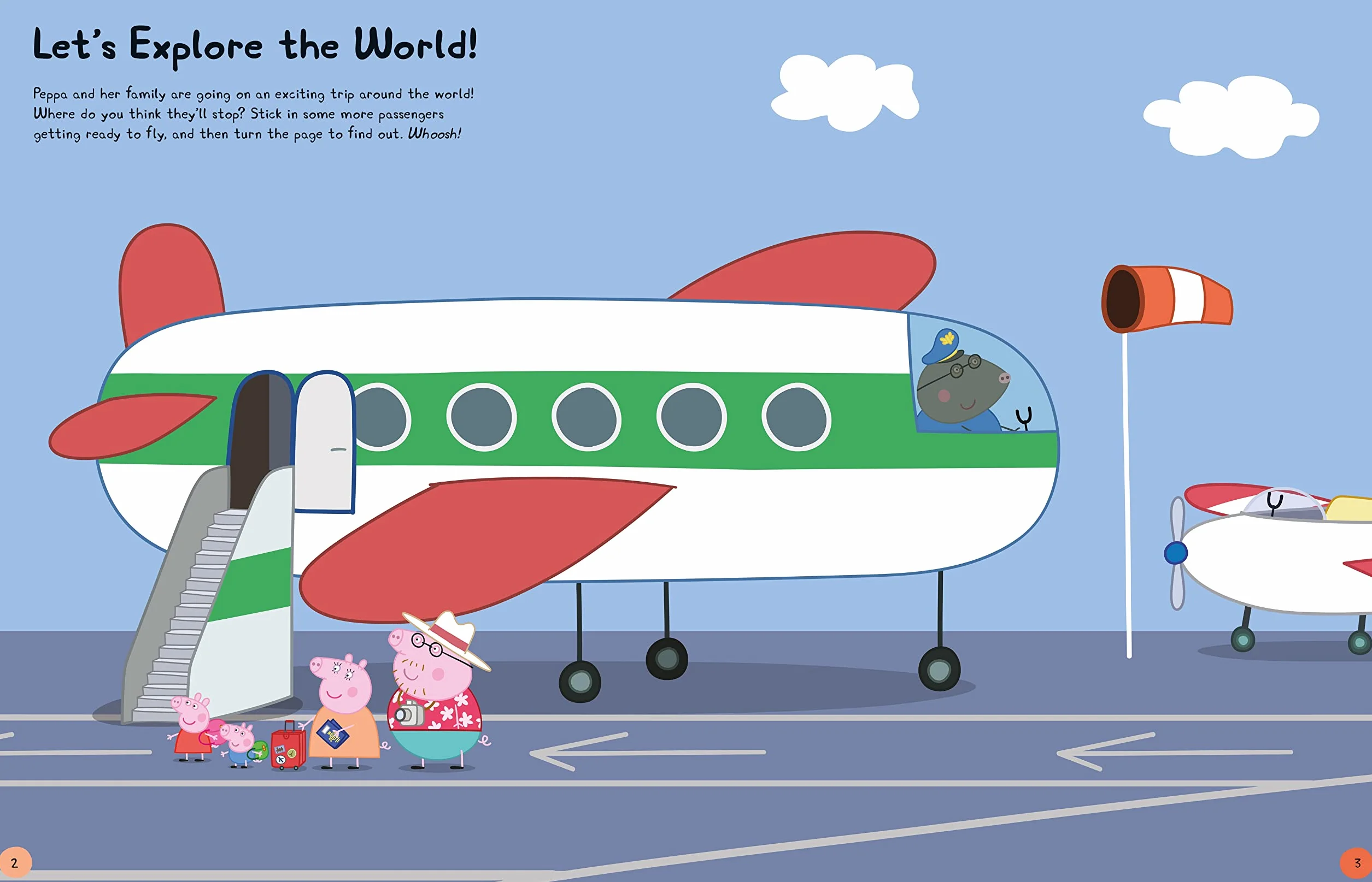 Peppa Pig: Peppa's Travels: Sticker Scenes Book