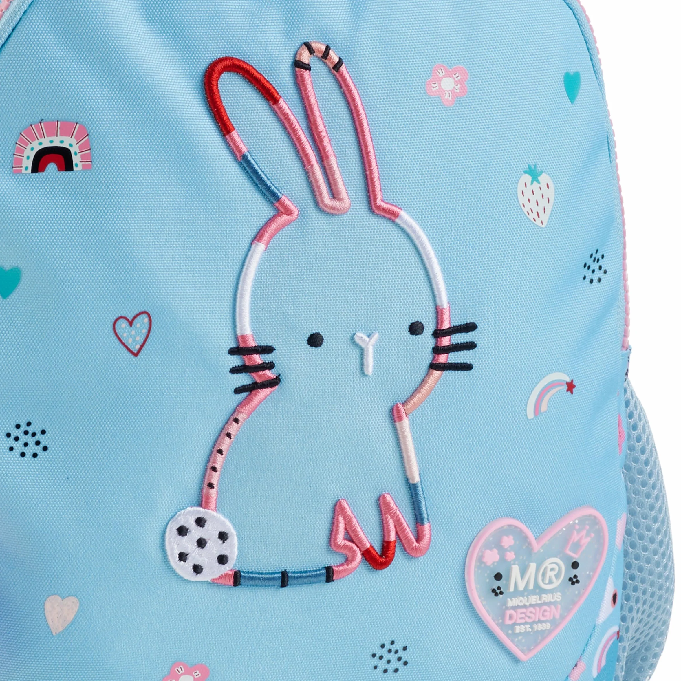 Miquelrius Bunny Bliss podwójny plecak z recyclingiem, unisex, niebieski, średni, Niebieski, M