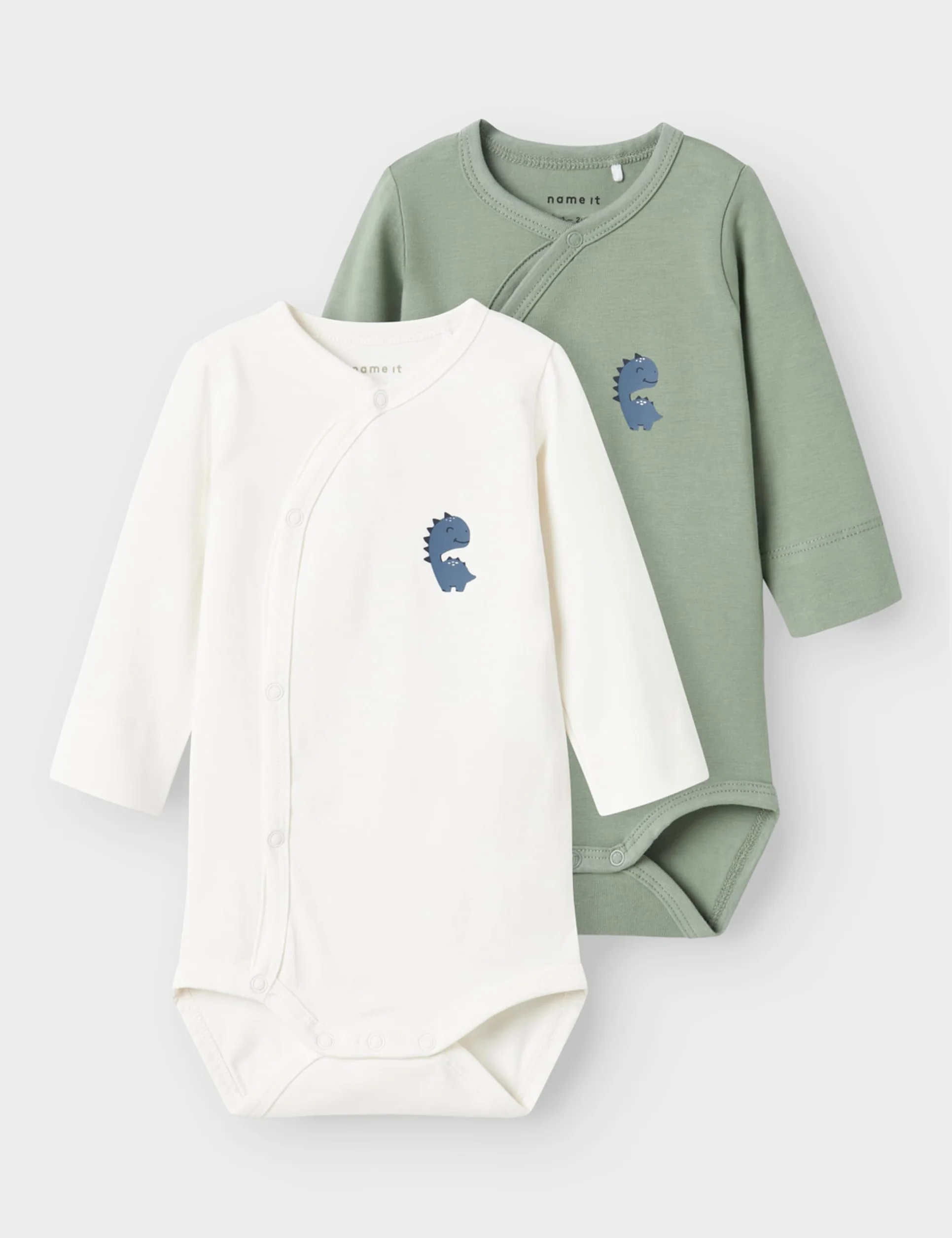 Męskie body Nbmnedrick 2P Ls Wrap Body, Lily Pad, numeric_86 (2 sztuki), Lily Pad, numeric_86