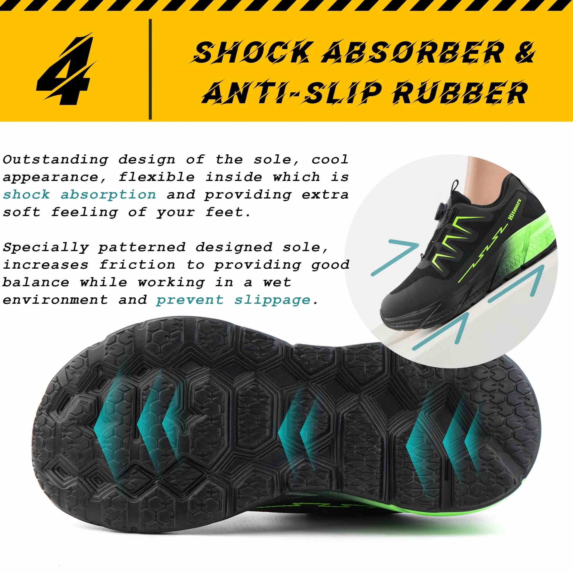 Unisex buty ochronne ze stalowym noskiem rozm. 37-46