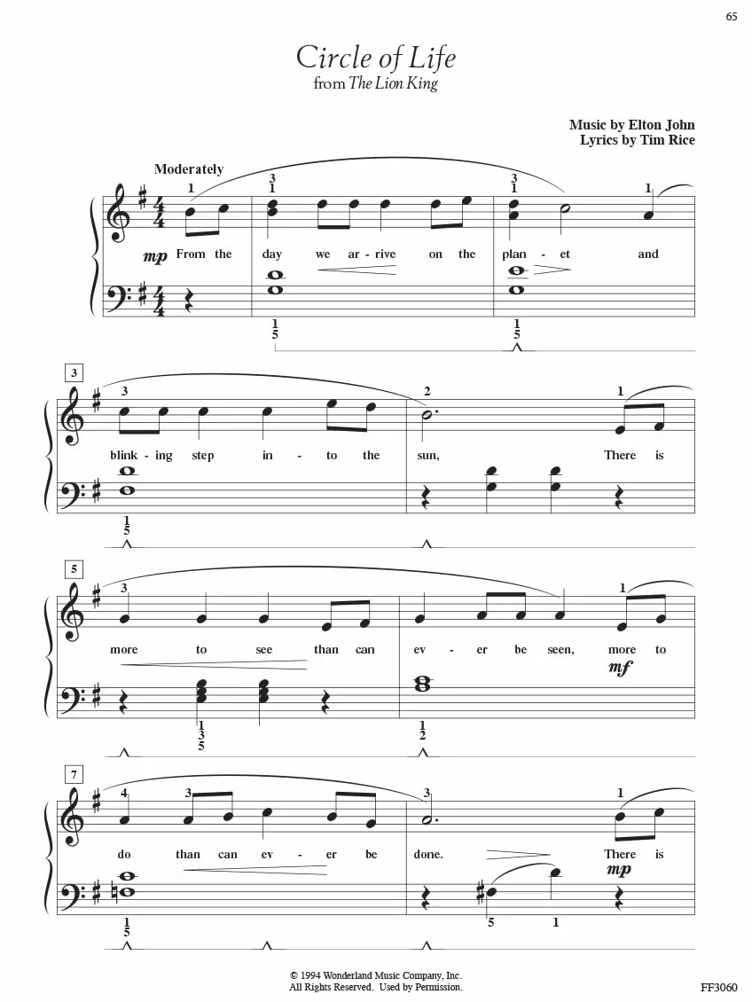 Adult Piano Adventures - Disney Book 1: Classic and Contemporary Disney Hits
