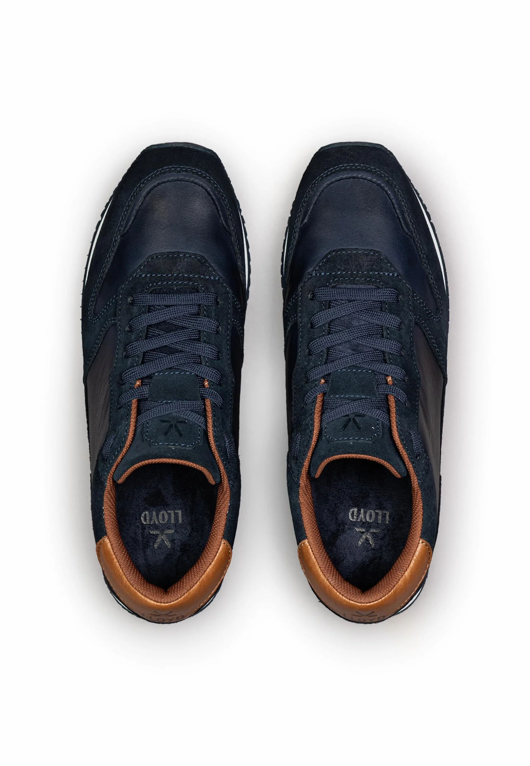 LLOYD Męskie sneakersy Swift w kolorze niebieskim zamszowym