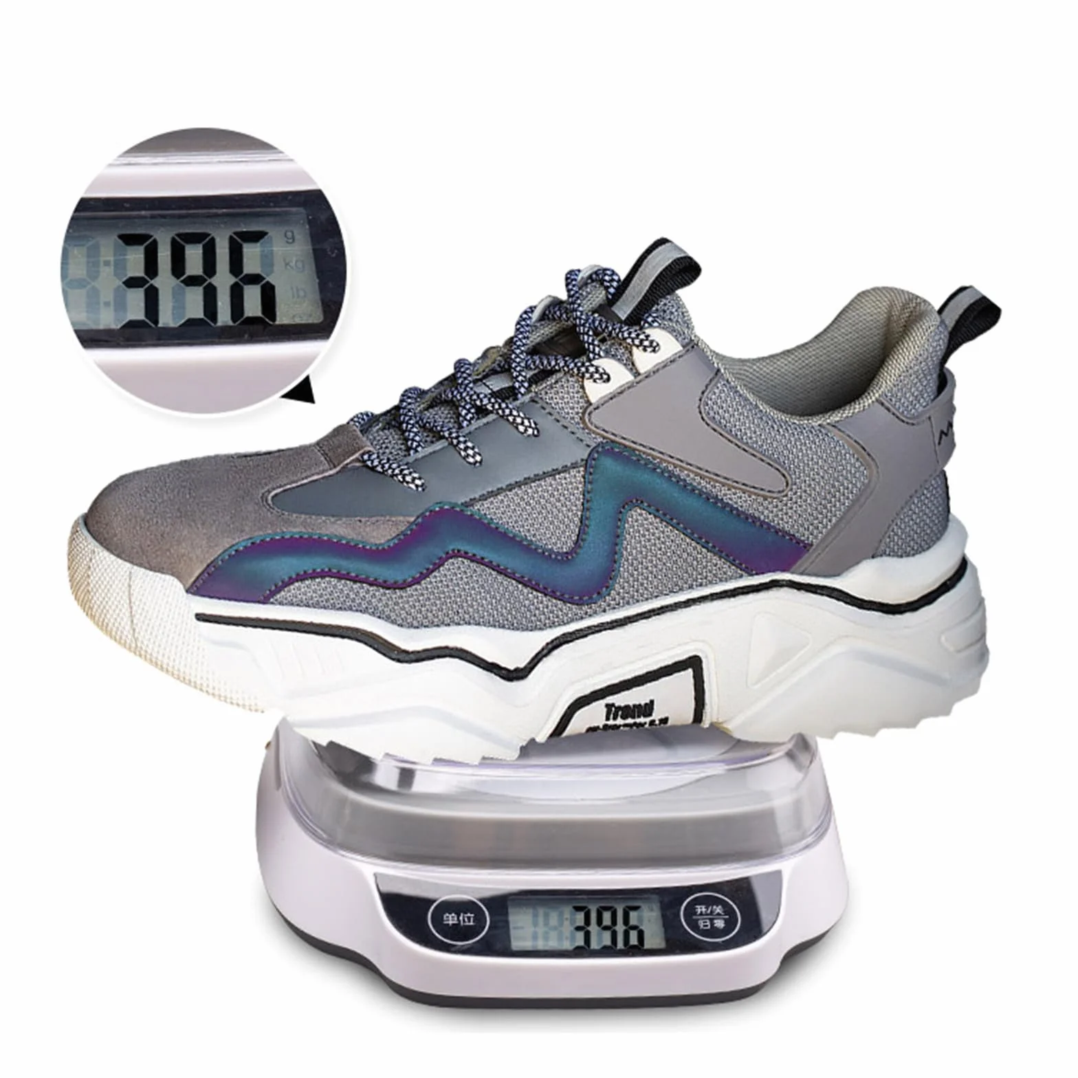 Damskie obuwie ochronne Stalowy nosek Sneaker Odblaskowa platforma Przemysłowe buty budowlane Obuwie robocze