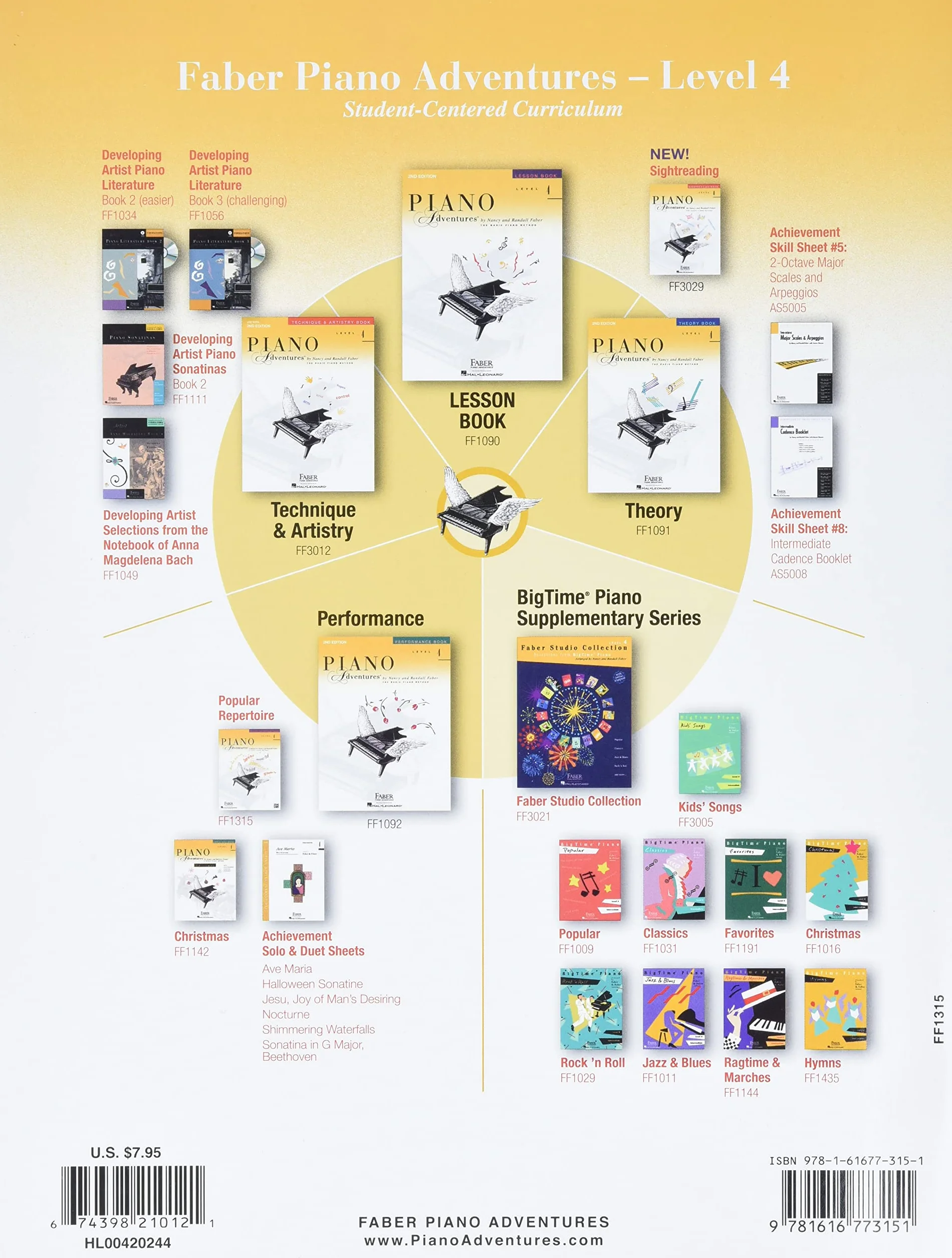 Piano adventures level 4 - popular repertoire book piano