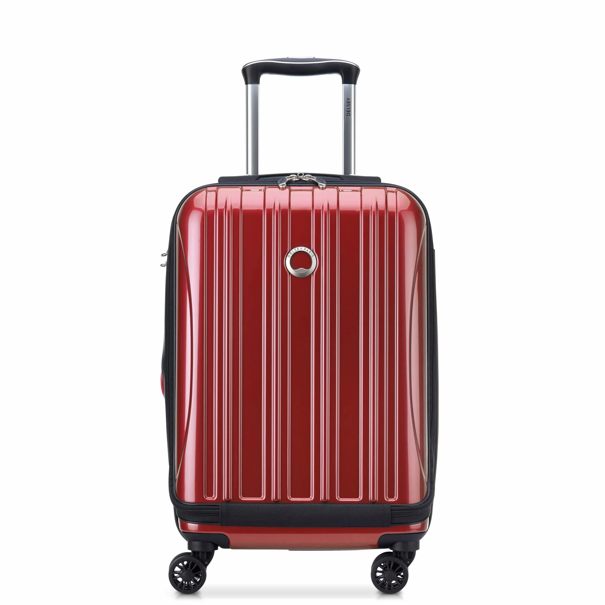 Delsey Paris Helium Aero Walizka twarda z funkcją, kółka obrotowe, Cegłowa Czerwień, 2-Piece Set (19/29), Zabawna koszulka z napisem 'Got Win'