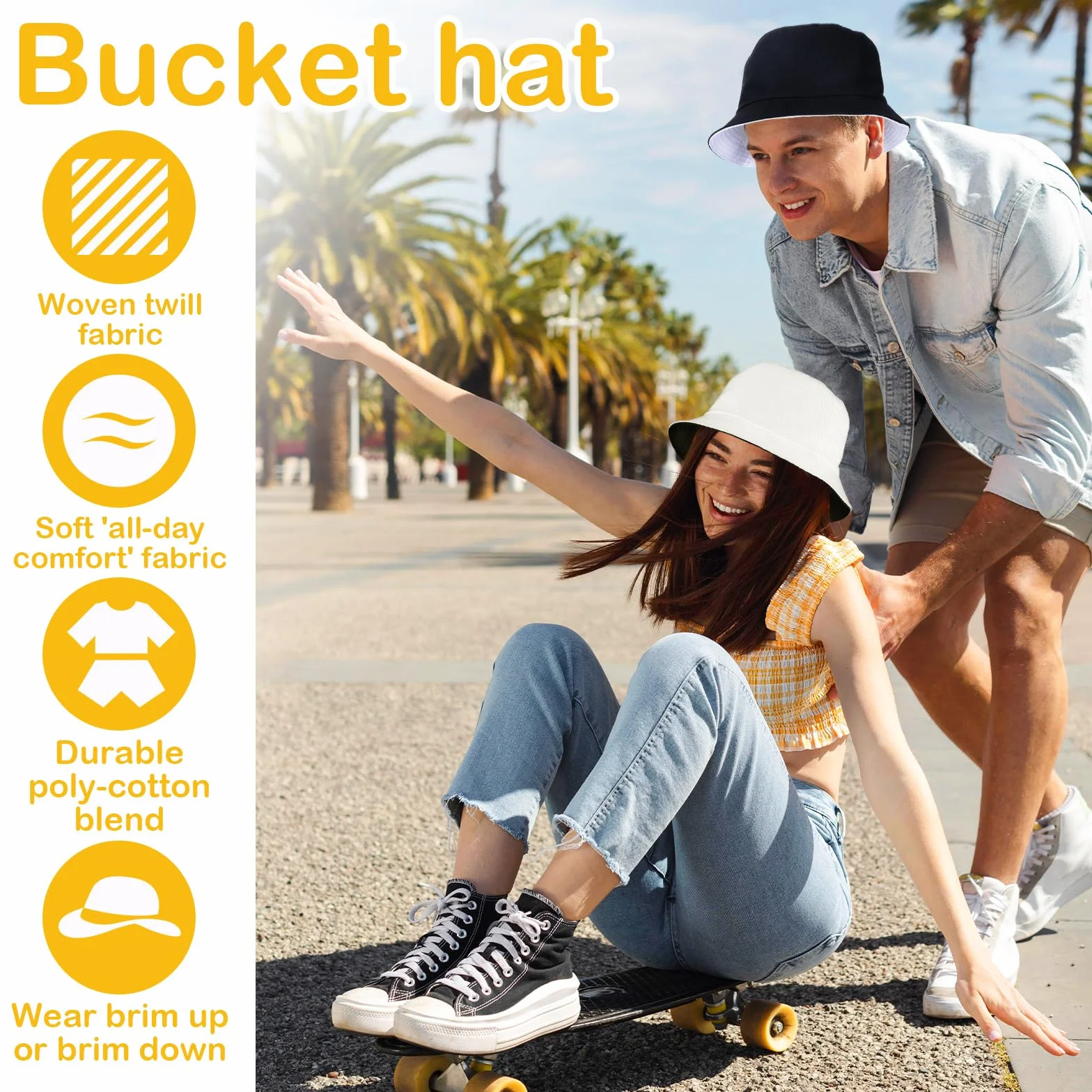 Sibba Kapelusz typu bucket dwustronna letnia czapka rybacka plaża słońce ochrona UV osłona przeciwsłoneczna szerokie rondo czapka z podszewką chłodząca na zewnątrz wakacje podróże wędkarstwo jesień