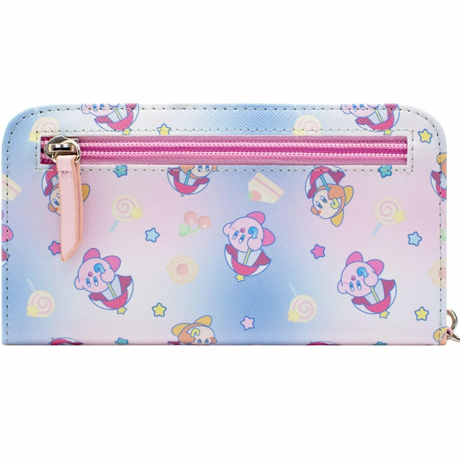 Kirby Parasol Waddle Dee Kraina Snów Portfel/Sakiewka Clutch Kieszonka Na Monety & Uchwyt Na Karty, Różowy