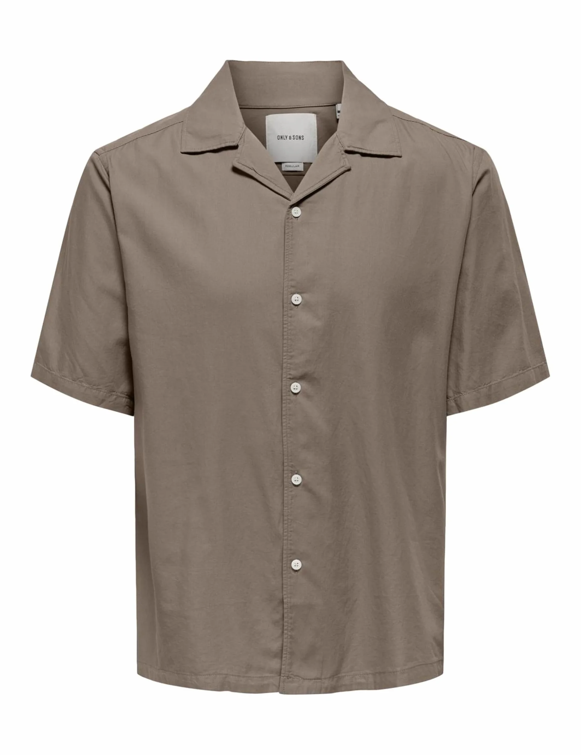 Onsdilem Reg 0300 SS Resort Shirt, Fossil, XXL