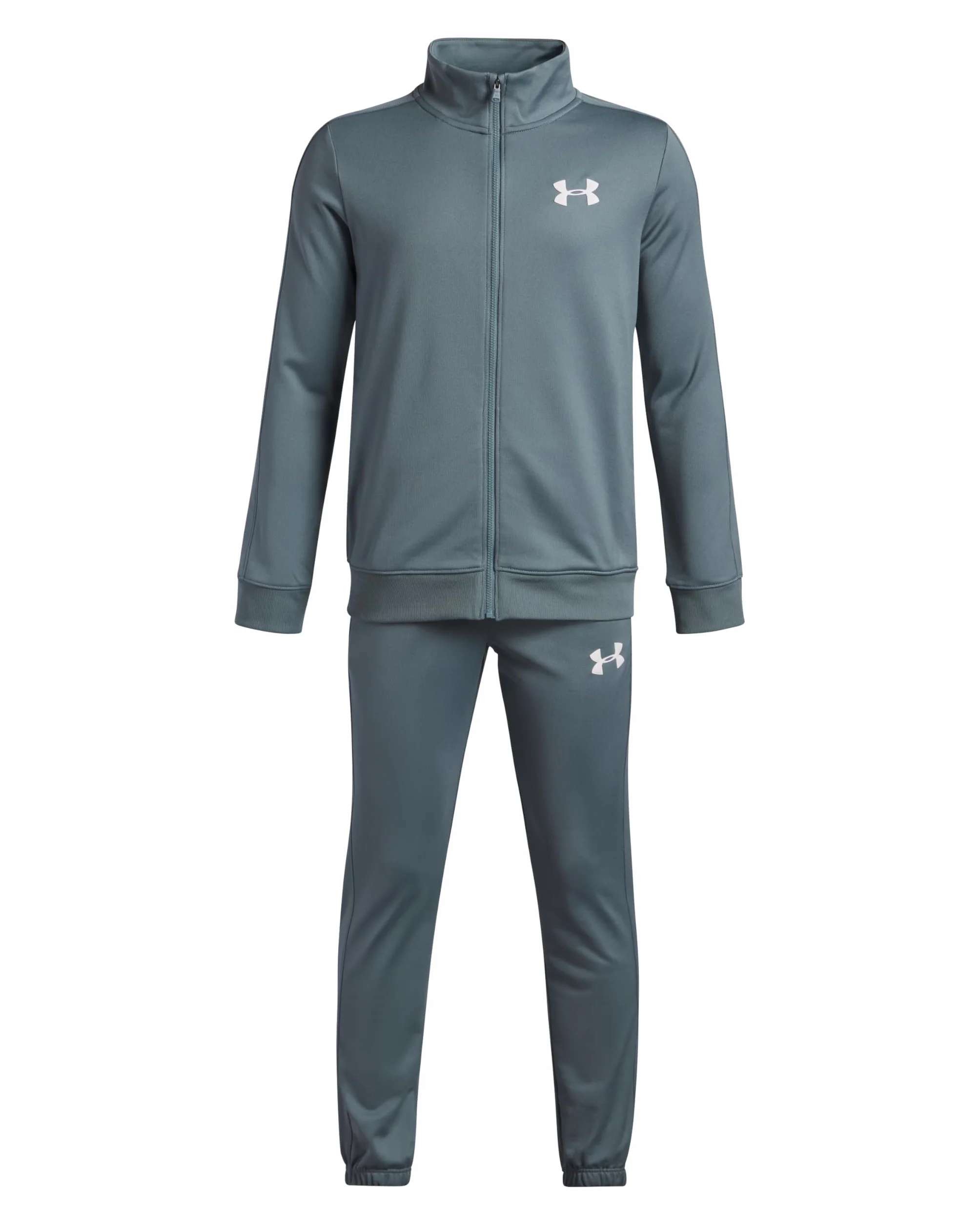 Under Armour UA Rival Knit Dresy - Jasper Blue/Biały - YXL