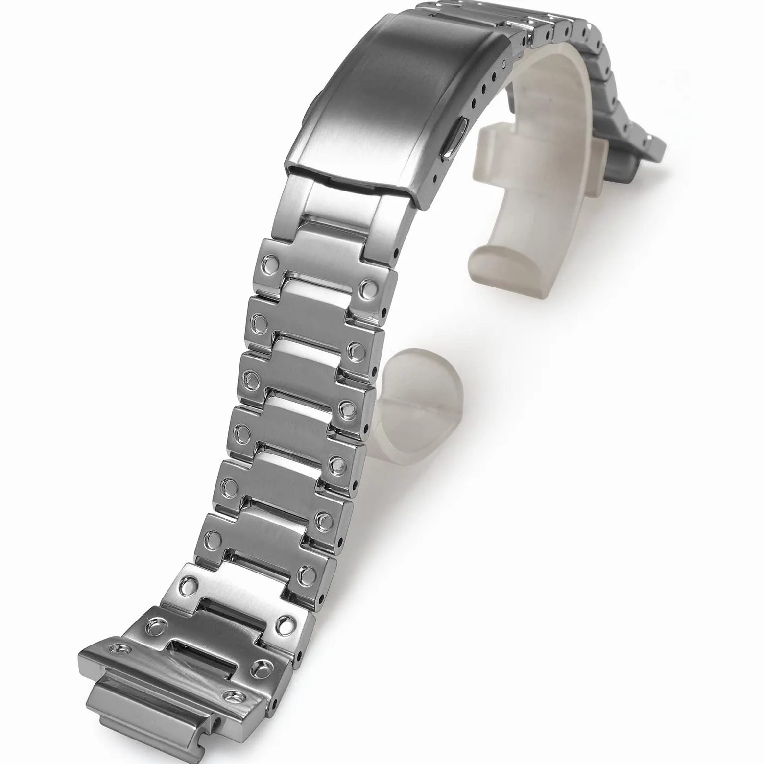 Metalowy Pasek do Zegarka dla Mężczyzn Kompatybilny z Casio GM-2100, Bransoleta do Zegarka Kompatybilny z G-shock GM2100B-3A, Stali Nierdzewnej 316