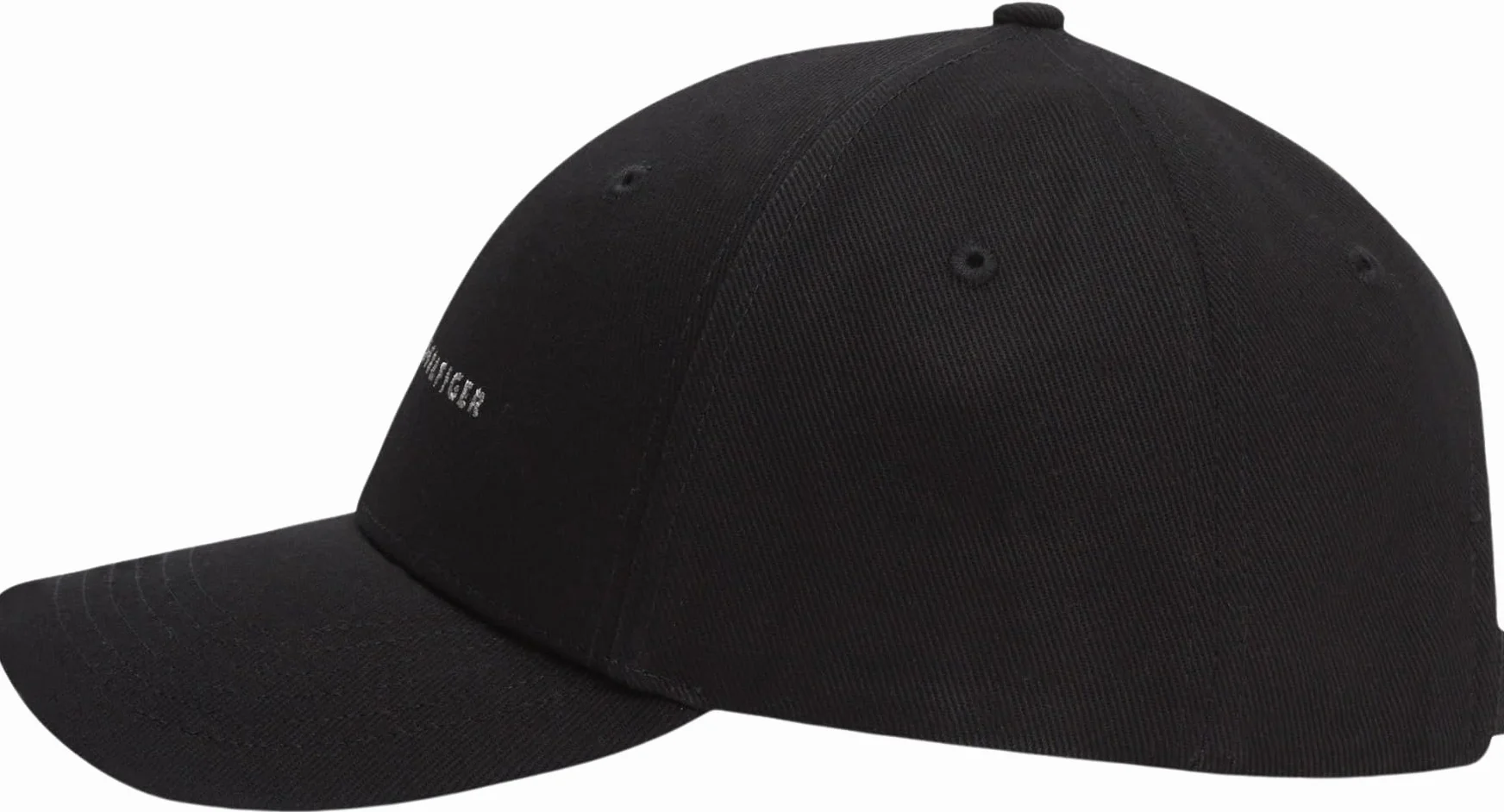 Tommy Hilfiger Męska czapka TH Foundation HCT 6 paneli AM0AM14045 czapka, czarna, jeden rozmiar, czarny (czarny), Rozmiar uniwersalny