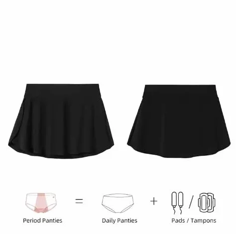 VEINTITRÉS 4-warstwowa letnia spódnica do pływania menstruacyjnego sukienka plażowa dla kobiet Culotte Menstruelle Menstruelle strój kąpielowy menstruacyjne bikini