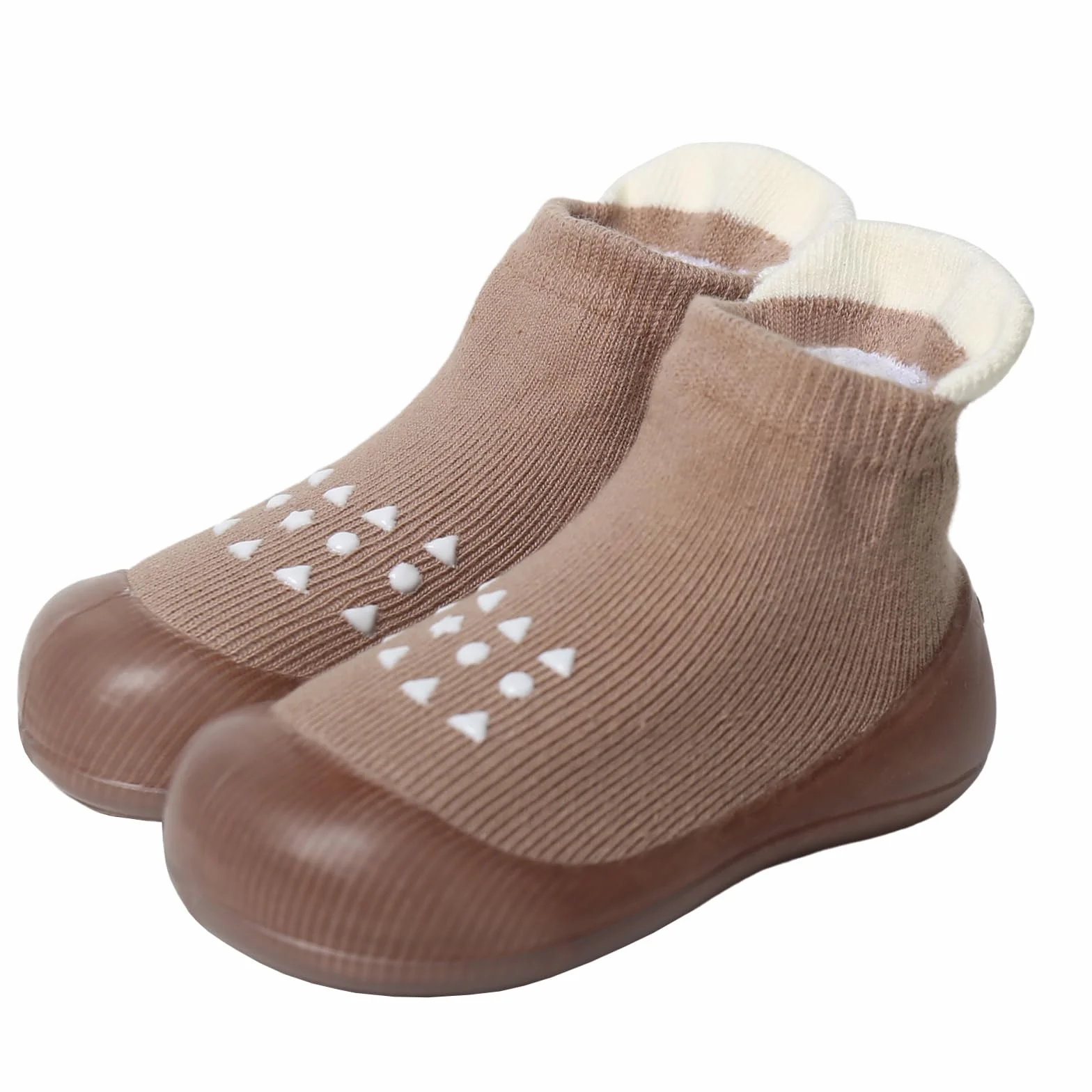 EDOTON Skarpety dla niemowląt, buty do pierwszego chodzenia, antypoślizgowa gumowa podeszwa, trampki, buty outdoorowe dla małych dzieci, chłopców, dziewcząt