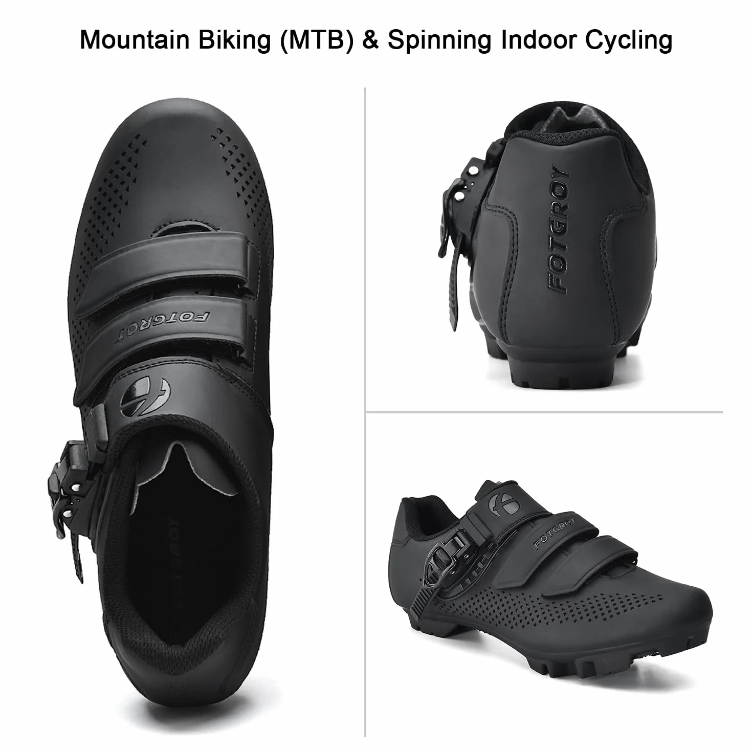 Męskie buty do roweru górskiego, damskie, buty MTB, buty do treningu domowego, kompatybilne z Shimano SPD 2, pedały z kolkami, buty do sportów rowerowych, dla mężczyzn i kobiet, do użytku wewnątrz