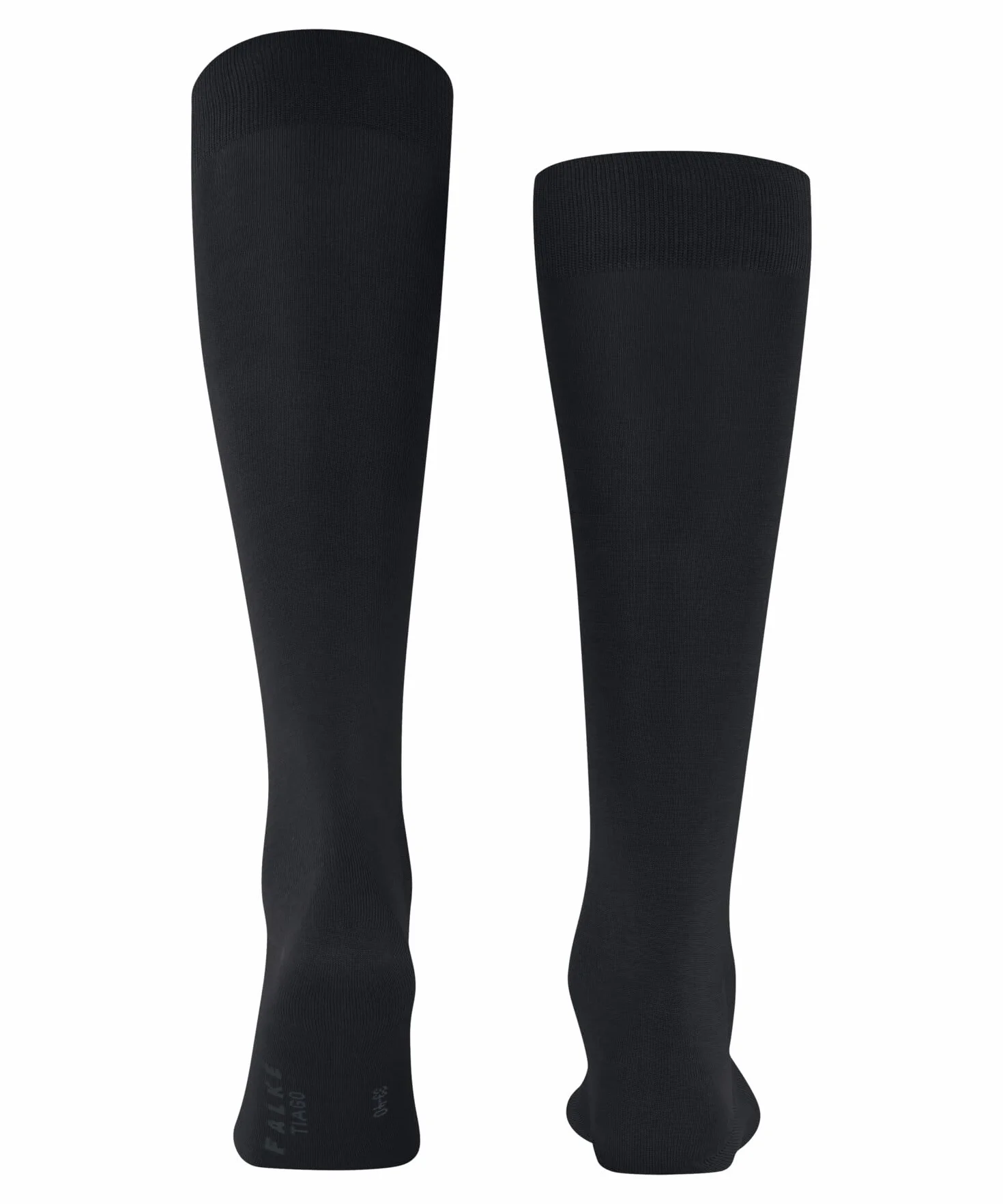 FALKE Mężczyźni Podkolanówki Tiago M Kh zrównoważona bawełna fil d'ecosse długie jednokolorowe 1 Para, Niebieski Dark Navy 6375, 41-42