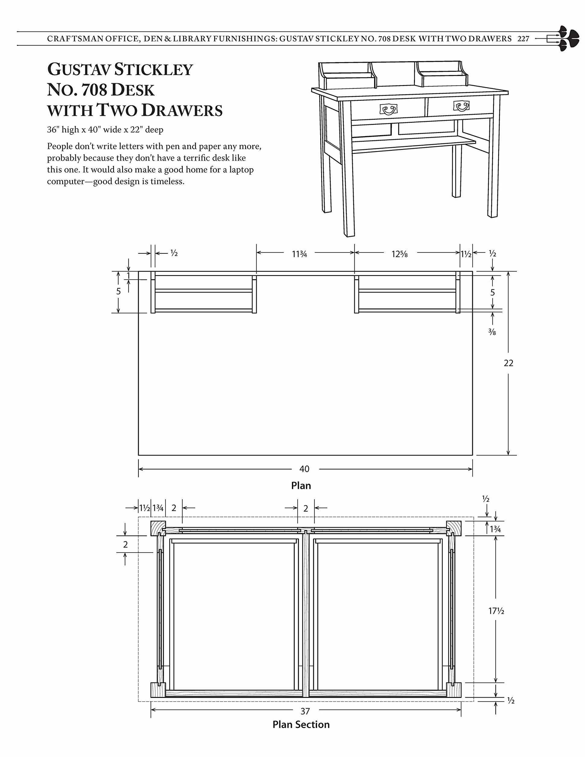 Great Book of Shop Drawings for Craftsman Furniture, Revised & Expanded Second Edition: Authentic and Fully Detailed Plans for 61 Classic Pieces