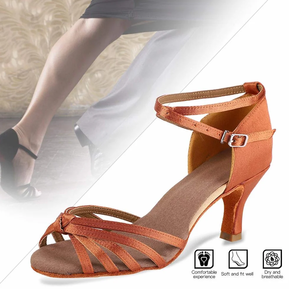 Keenso Damskie buty do tańca, do tanga, do tańca latynoskiego, miękkie i wygodne