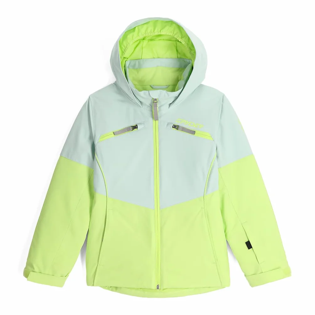 Spyder Dziewczęca ocieplana kurtka narciarska Camille, Wintergreen, XL
