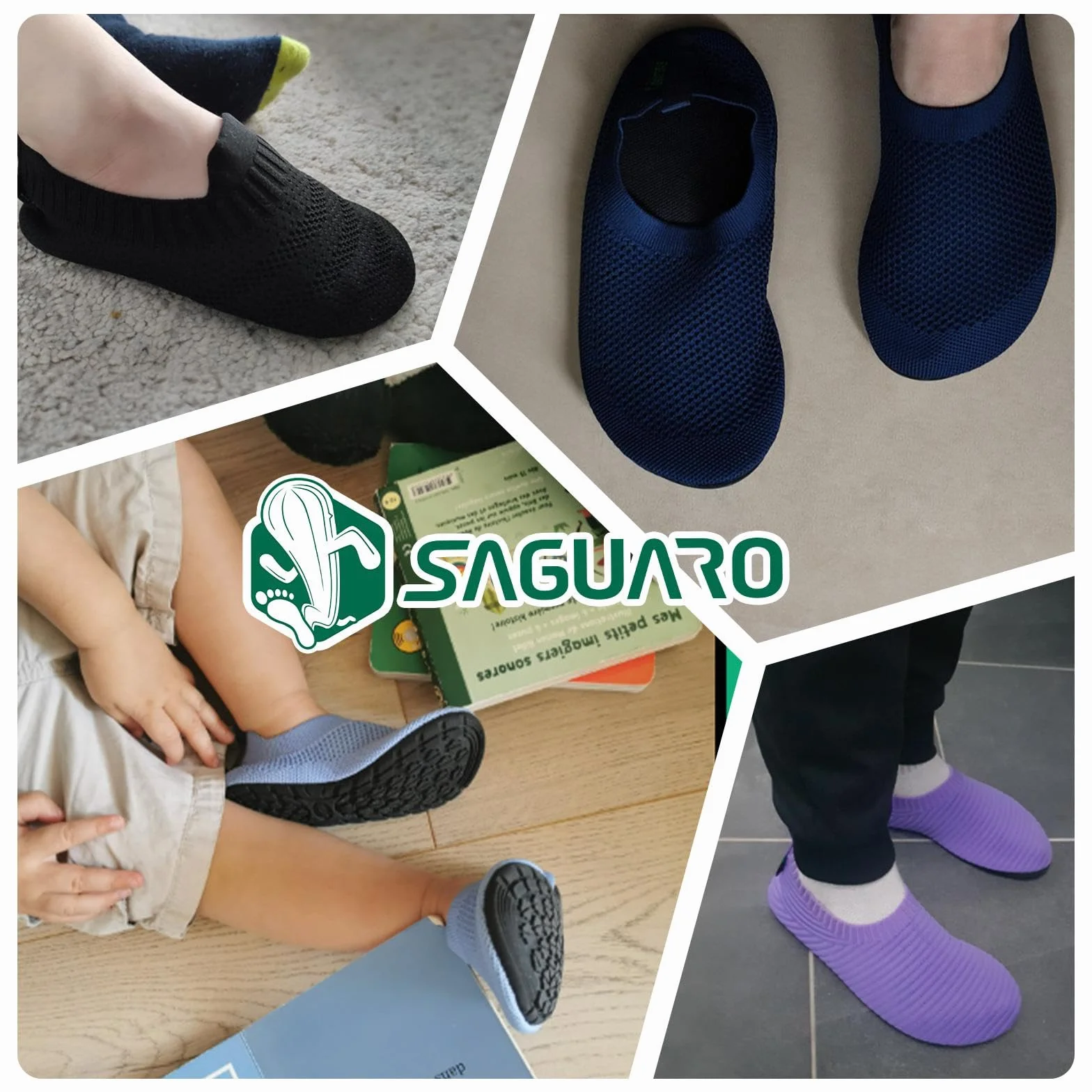 SAGUARO Kapcie dziecięce Unisex Wiosenne i letnie buty dziecięce - antypoślizgowe i lekkie