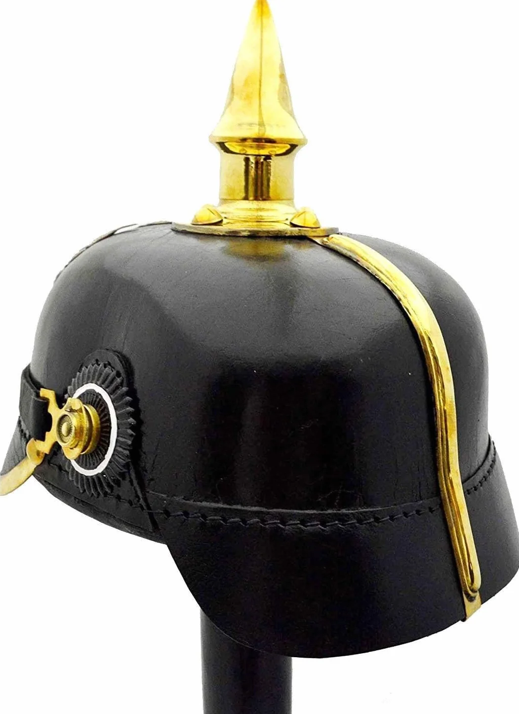 Niemiecki hełm mosiężny akcent pruski PICKELHAUBE hełm cesarski