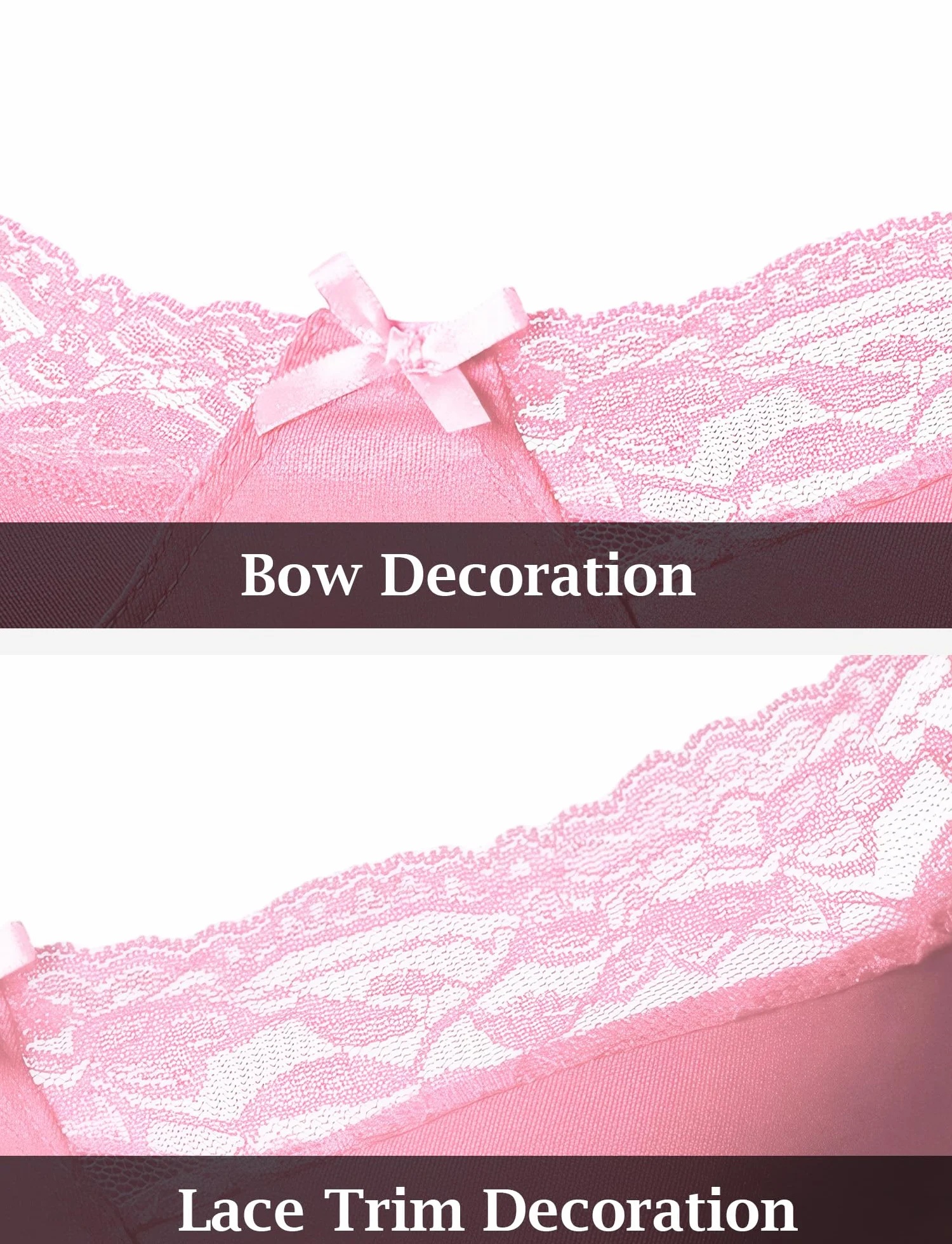 Happy Cherry Męskie bikini crossdressing zestaw bielizny koronkowy biustonosz bielizna zestaw 2-częściowy