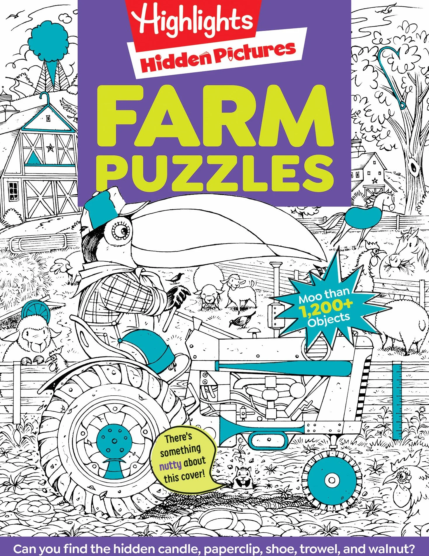 Farm Puzzles: Ultimate Farm Picture Puzzle Book with Over 1,200 Objects to Seek and Find, Farm-Themed Activity Book for Kids 6 and Older