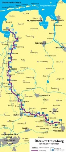 Emsradweg 1 : 50 000: Fahrrad-Tourenkarte. GPS-genau: Fahrrad-Tourenkarte. GPS-genau. 1:50000.: 7014