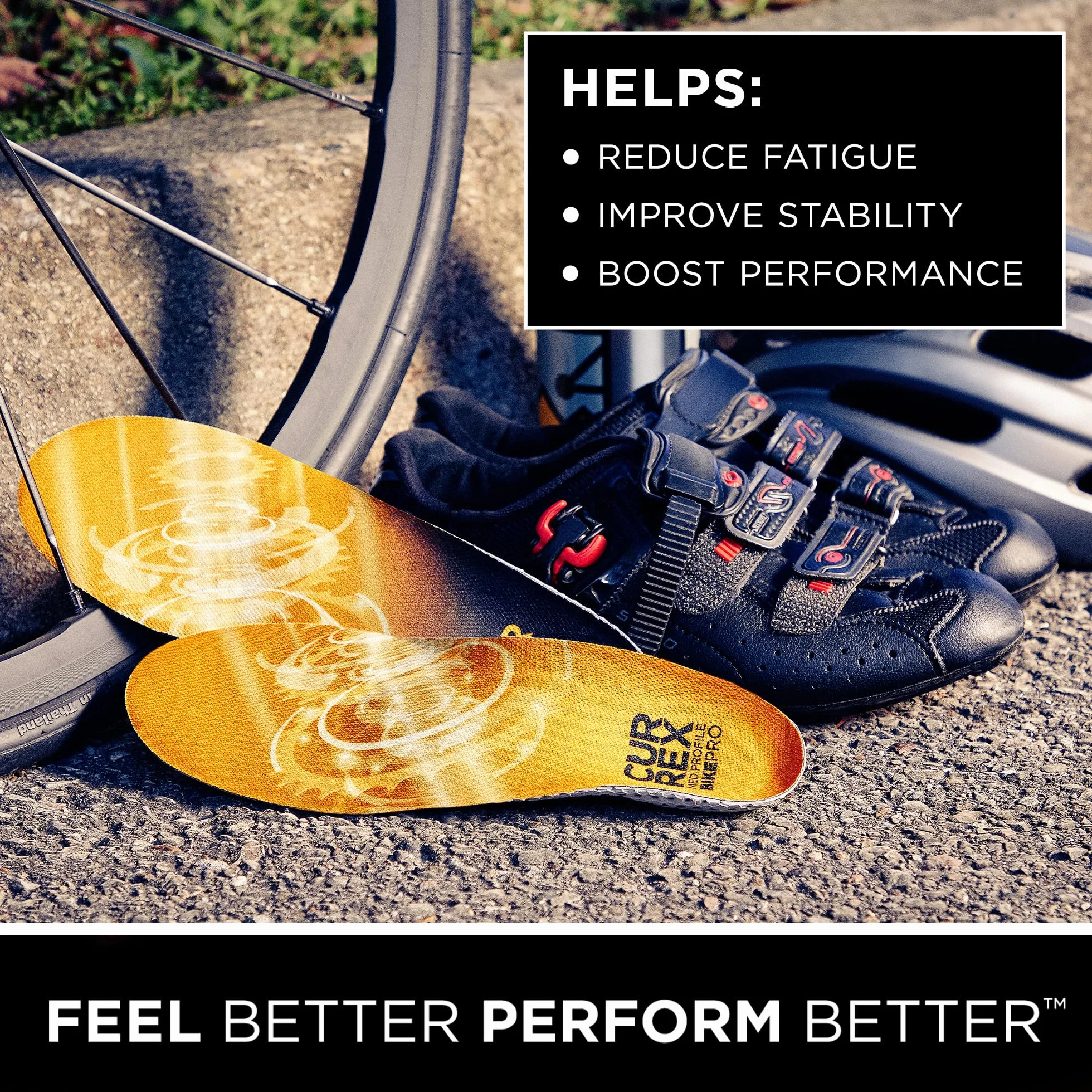 CURREX BikePro Sole - Twój nowy wymiar w rowerze. Dynamiczna wkładka do jazdy na rowerze, rowerze górskim lub jazdy na rowerze.