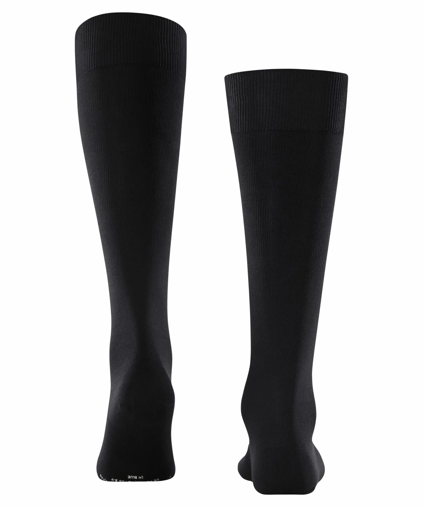 FALKE Mężczyźni Podkolanówki Energizing Cotton M Kh Bawełna kompresyjne 1 Para, Czarny Black 3000, 43-44
